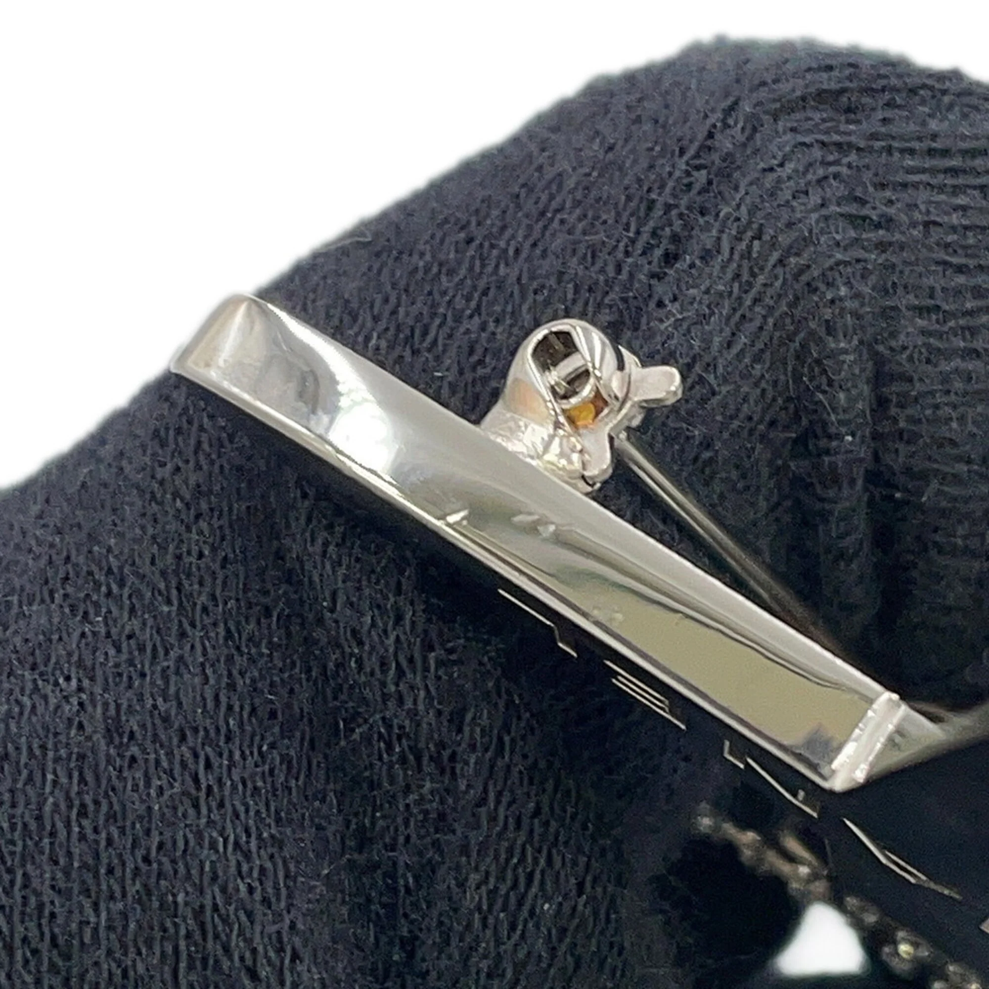 CC Logo Brooch Silver-Tone Metal - Image 6