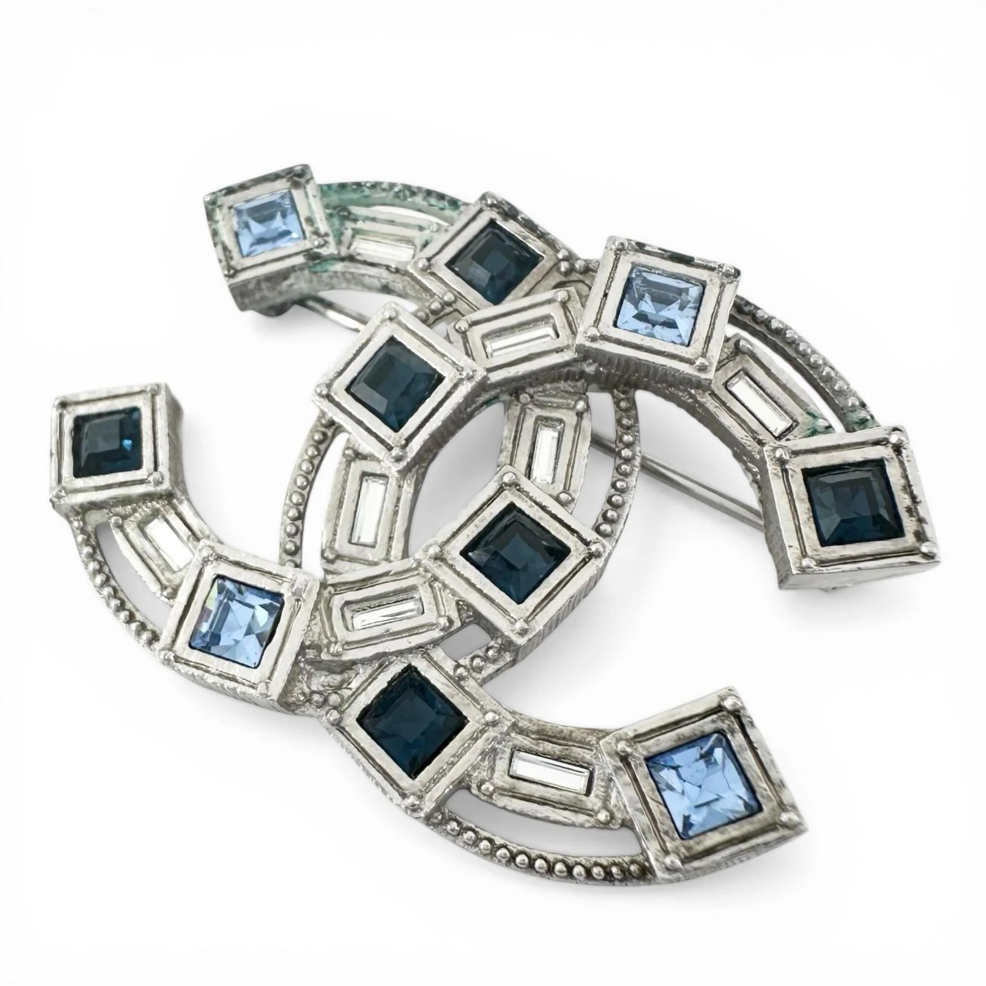 CC Logo Brooch Sterling Silver