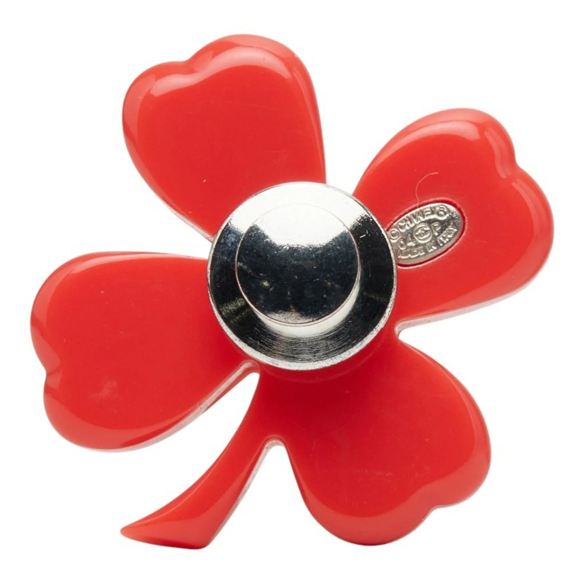 CC Logo Clover Brooch Metal - Image 2