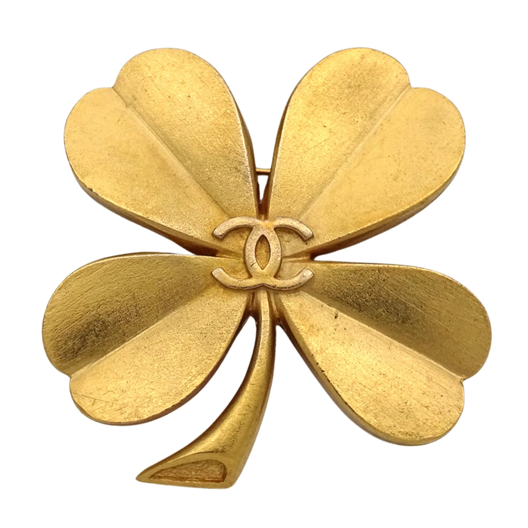 CC Logo Clover Brooch Metal - Image 2