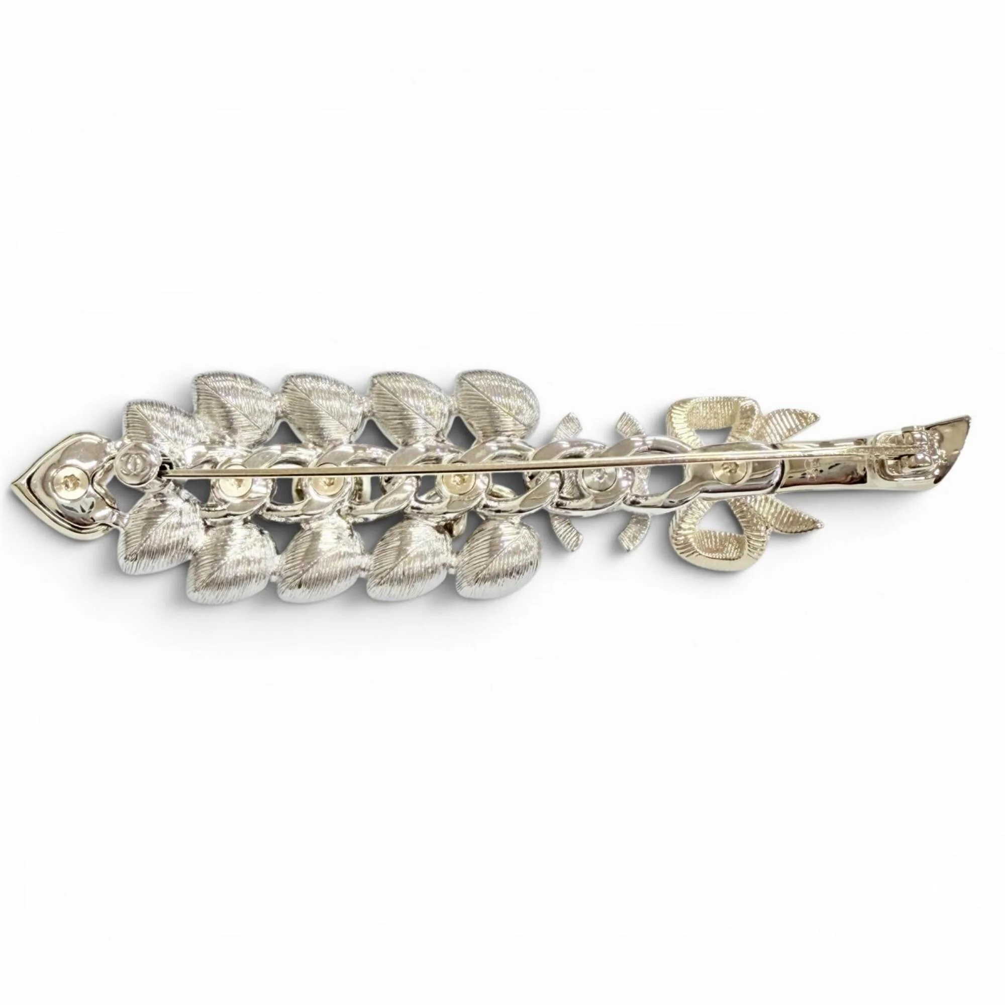 CC Logo Heart Brooch Metal - Image 3