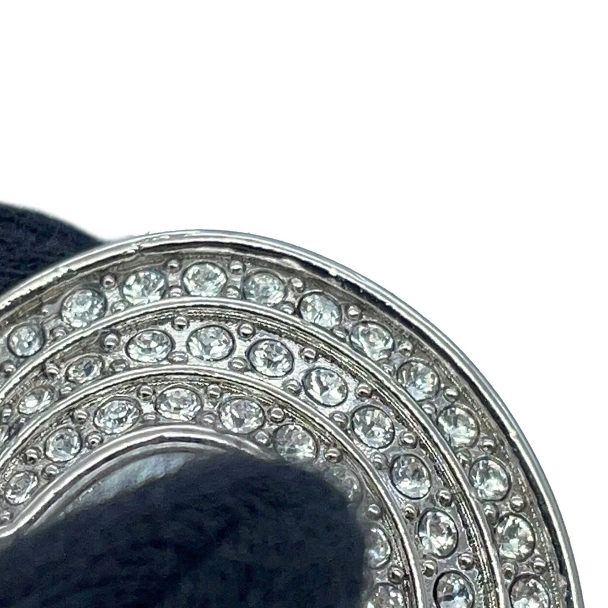CC Logo Heart Brooch Silver-Tone Metal - Image 5