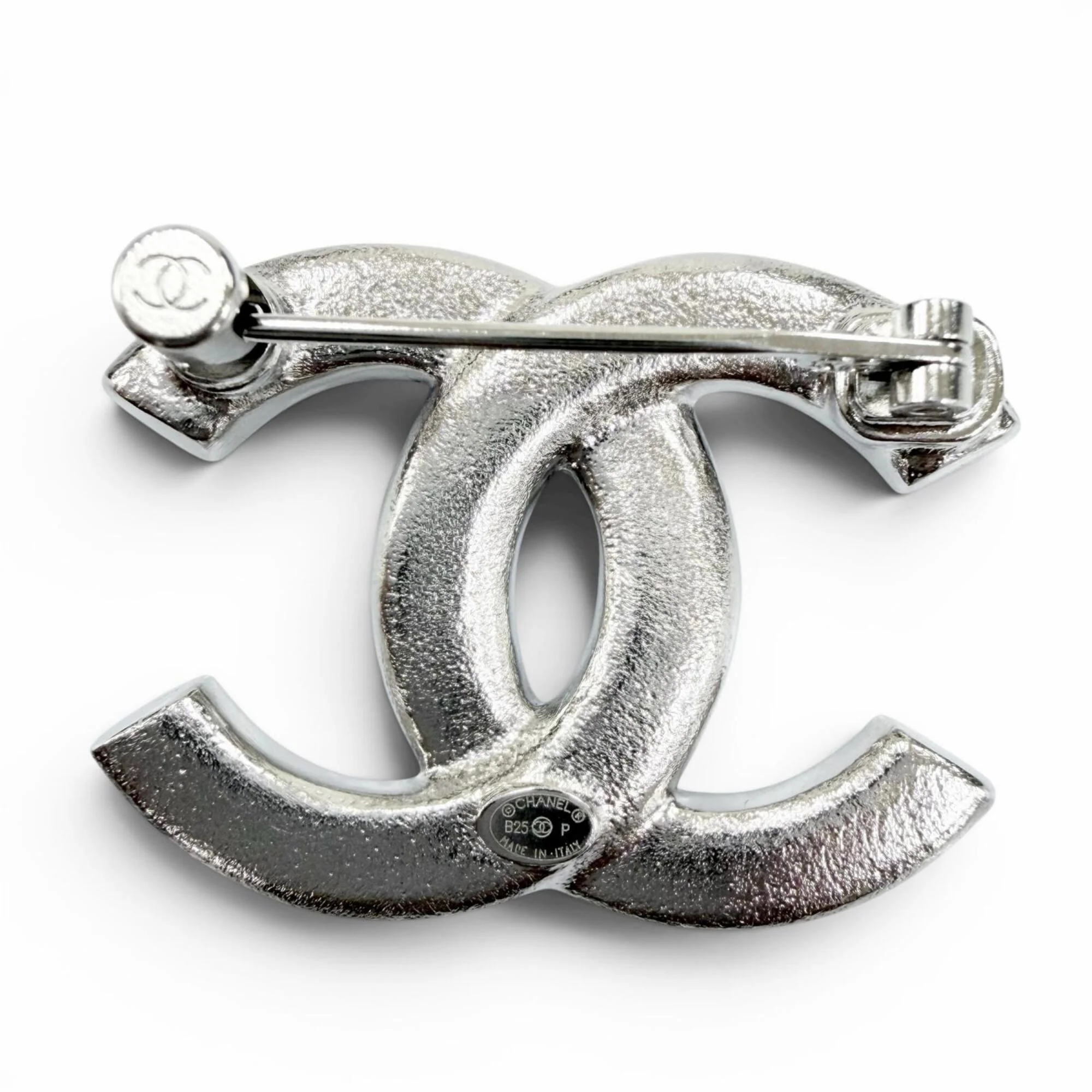 CC Logo Heart Star Brooch Sterling Silver - Image 4