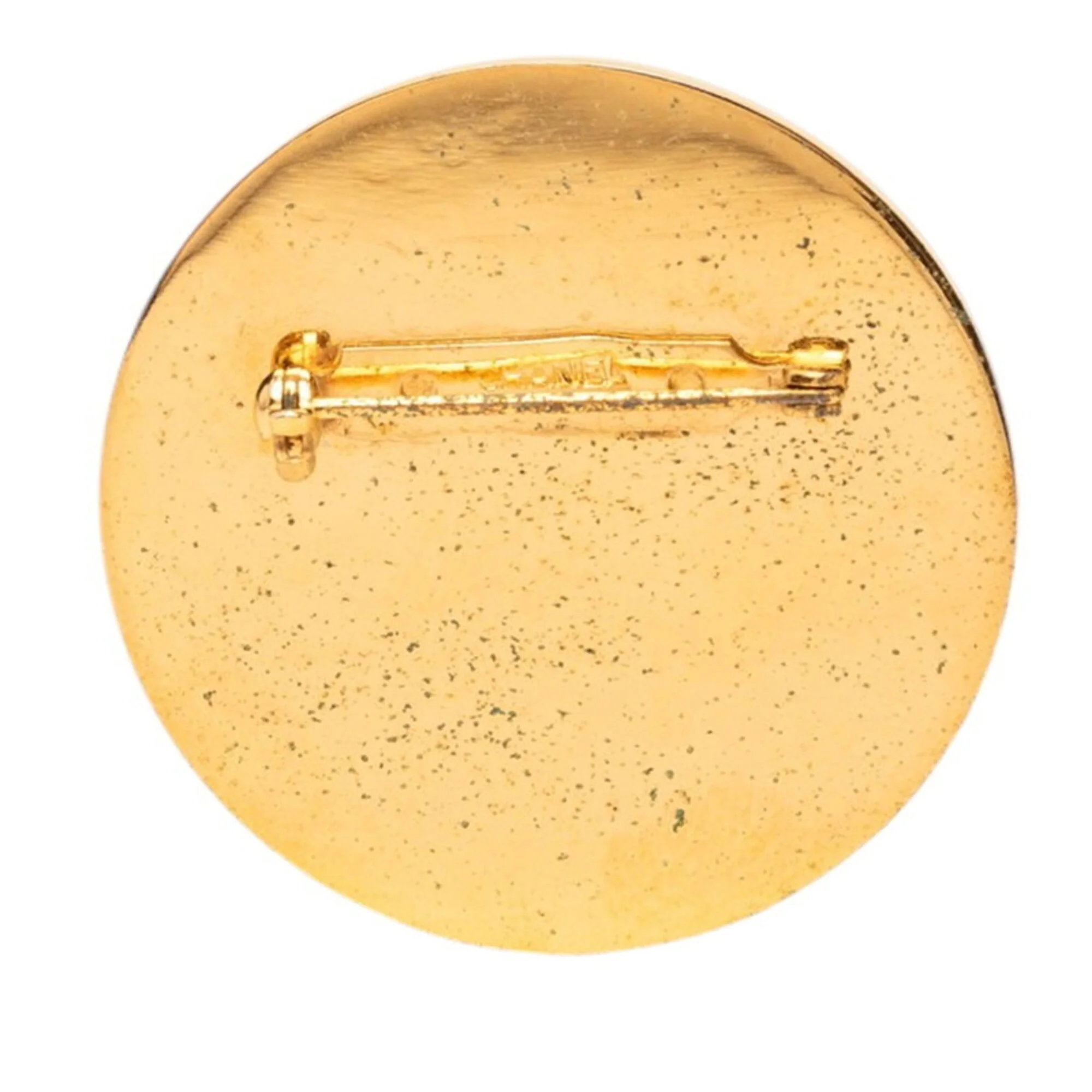 Round Brooch Black Metal - Image 2