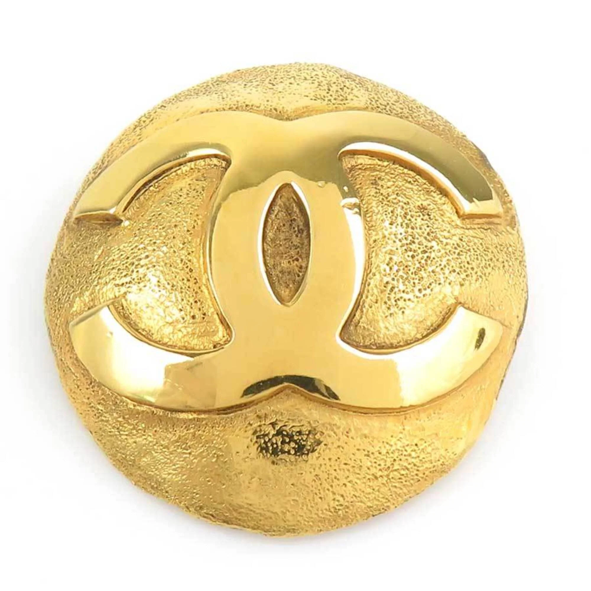 Vintage Brooch Metal Gold