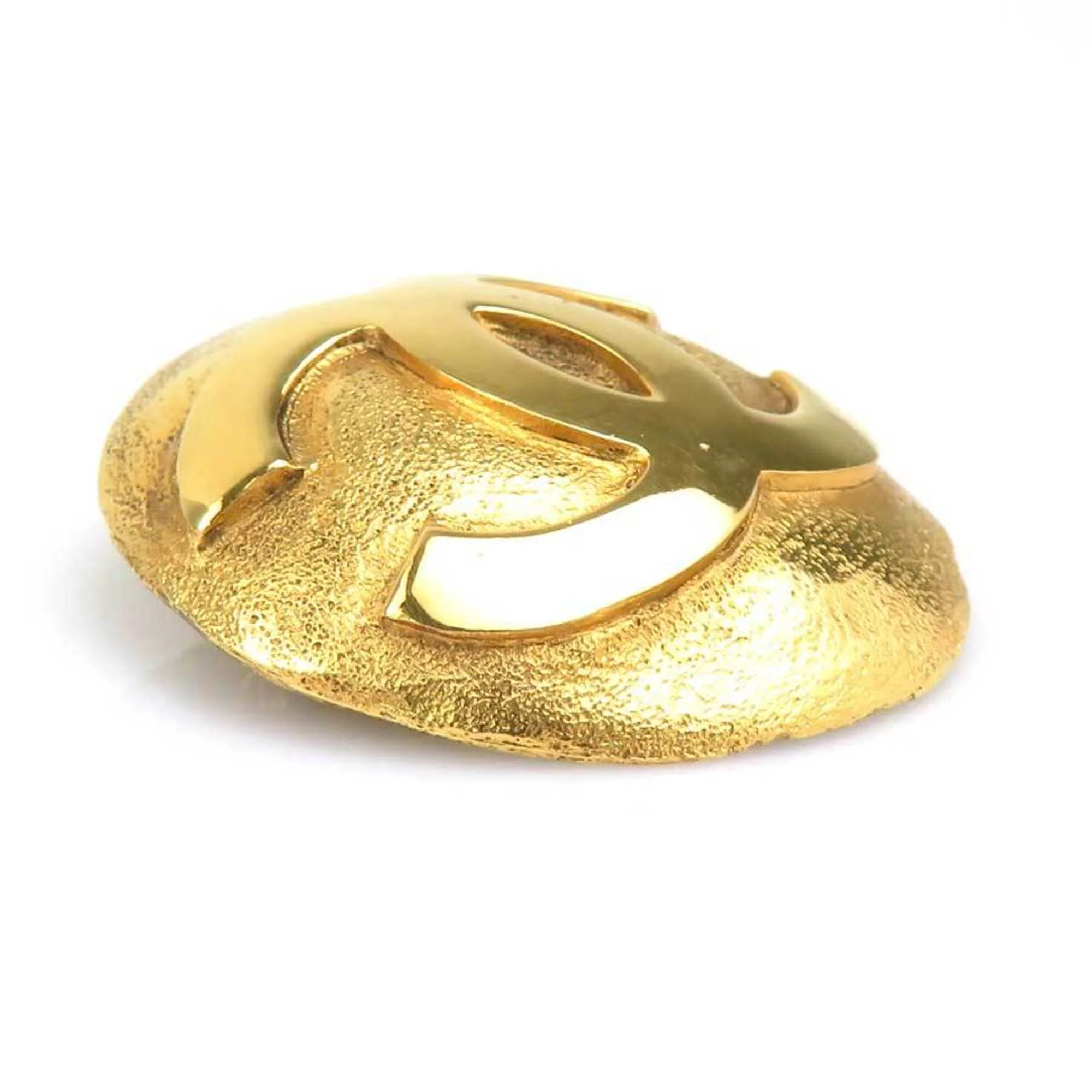 Vintage Brooch Metal Gold - Image 2