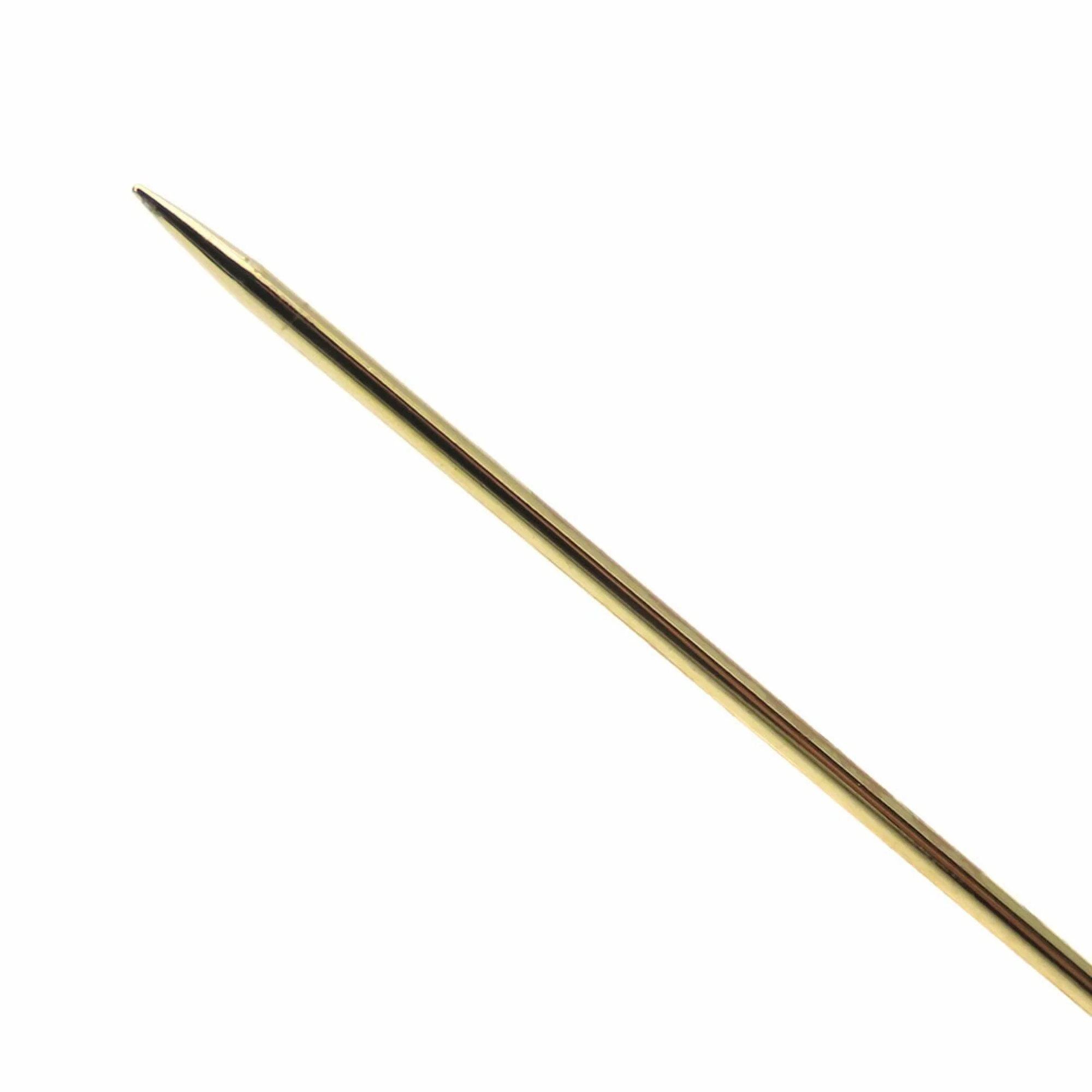 Brooch Gold Metal Feather Motif Plated - Image 5