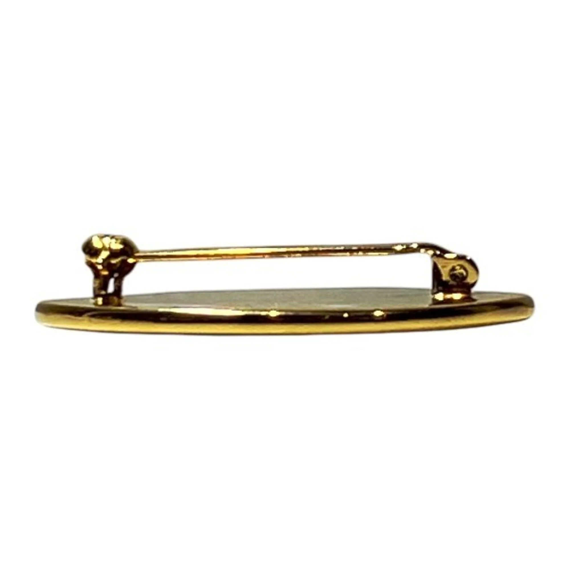 Brooch Cloisonné and Enamel Gold Red - Image 9