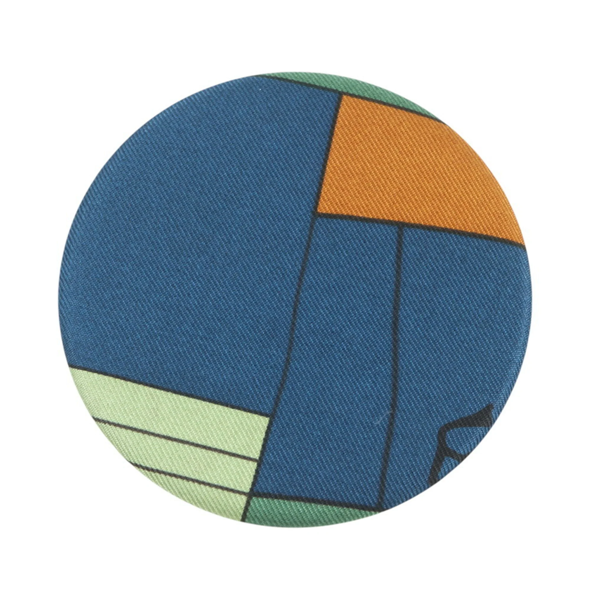 Brooch Silk Turquoise