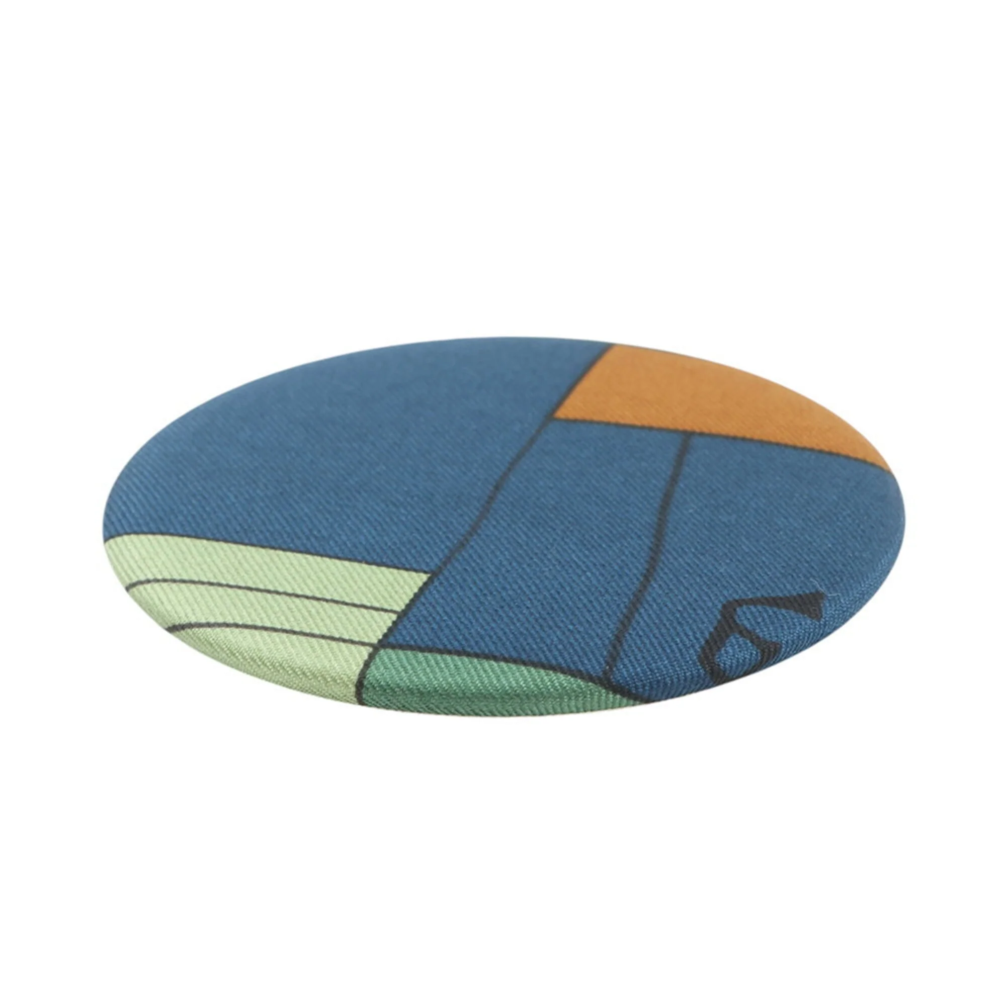 Brooch Silk Turquoise - Image 2