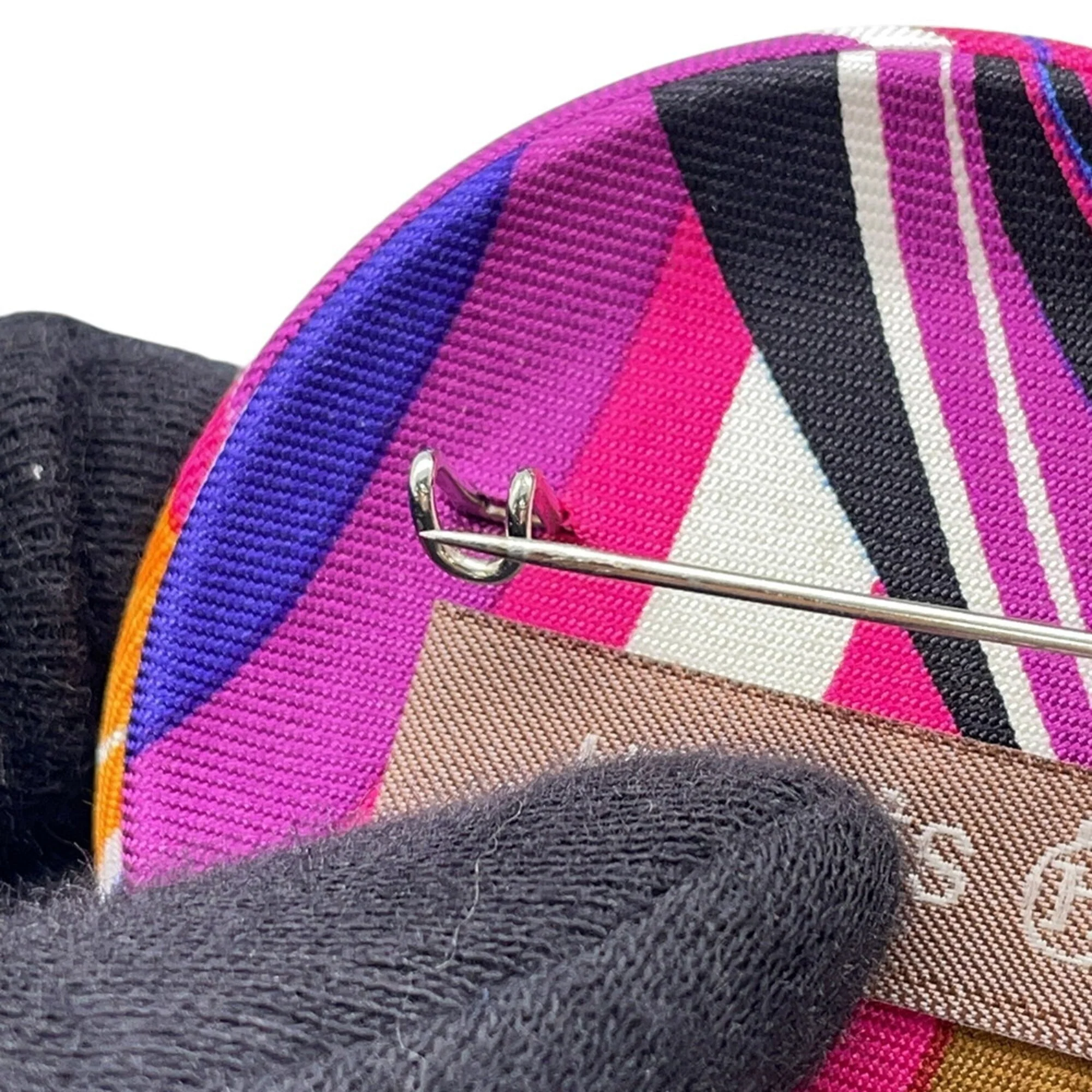 Silk Brooch Fuchsia - Image 6