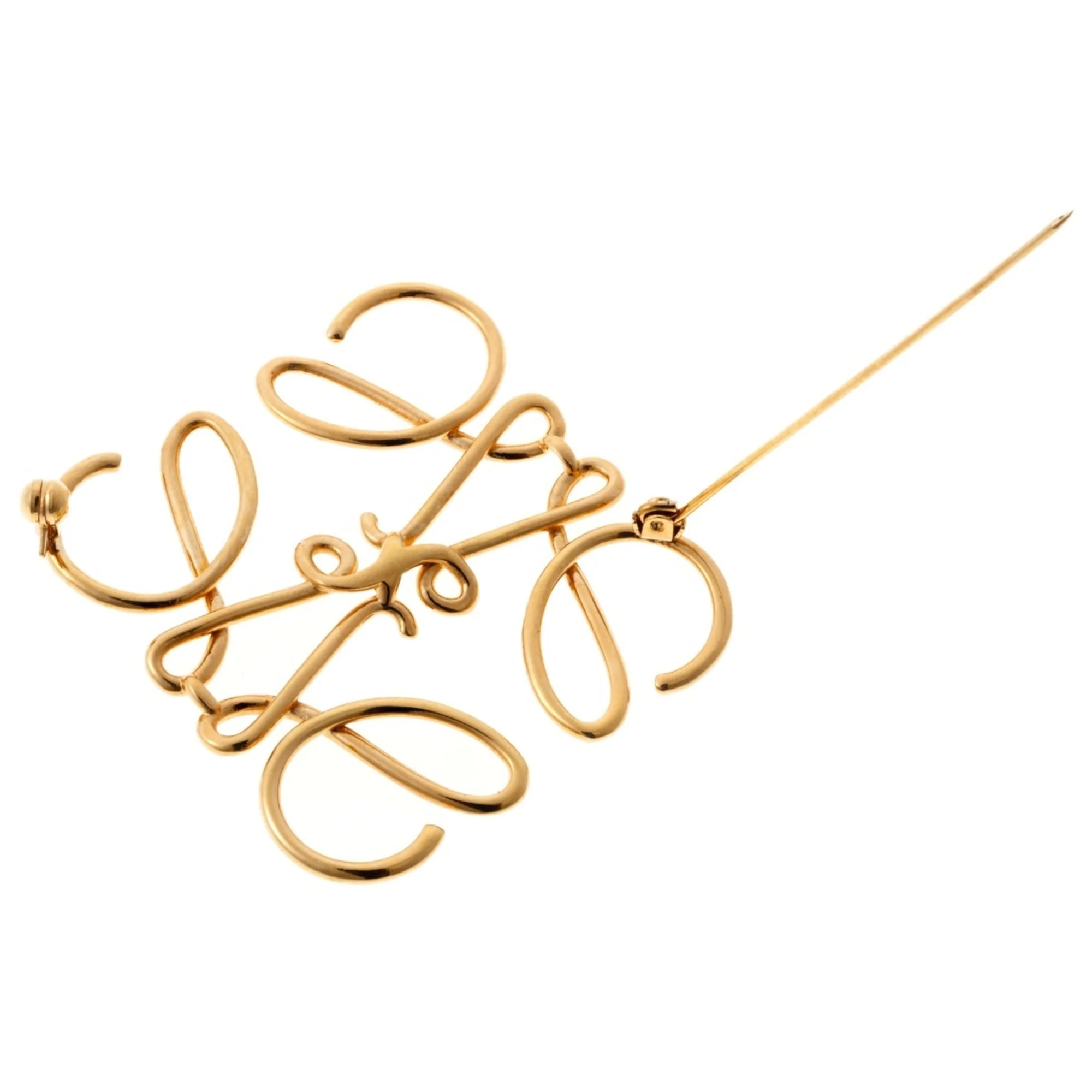 Anagram Brooch Brass and Metal Gold - Image 4