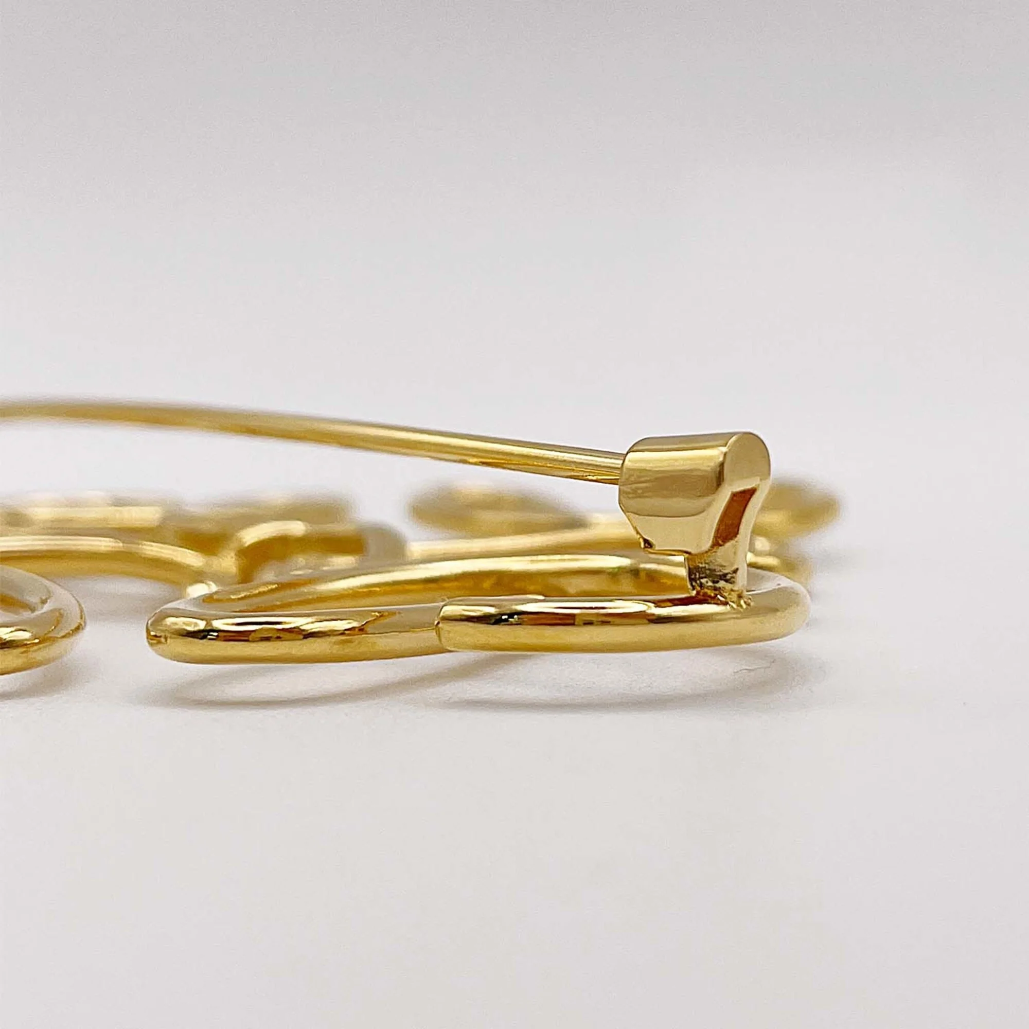 Anagram Brooch Metal Gold - Image 3