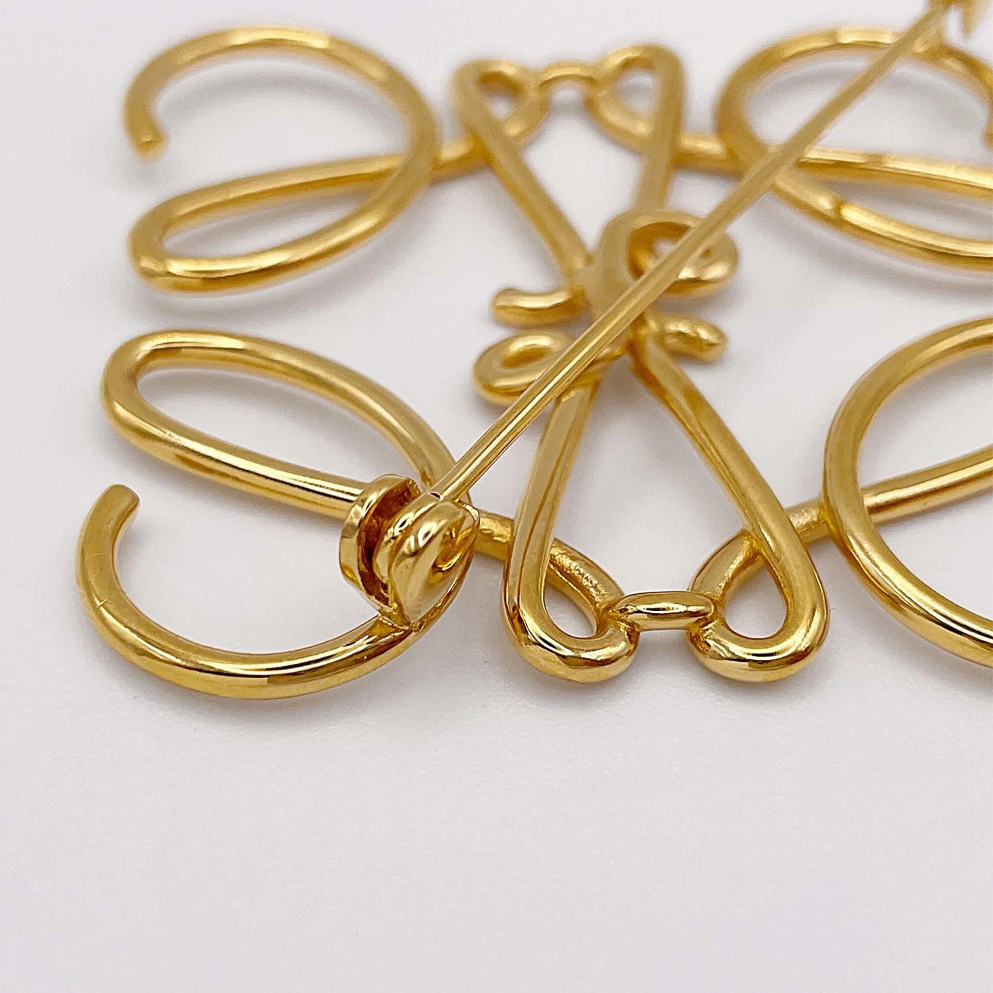 Anagram Brooch Metal Gold - Image 5