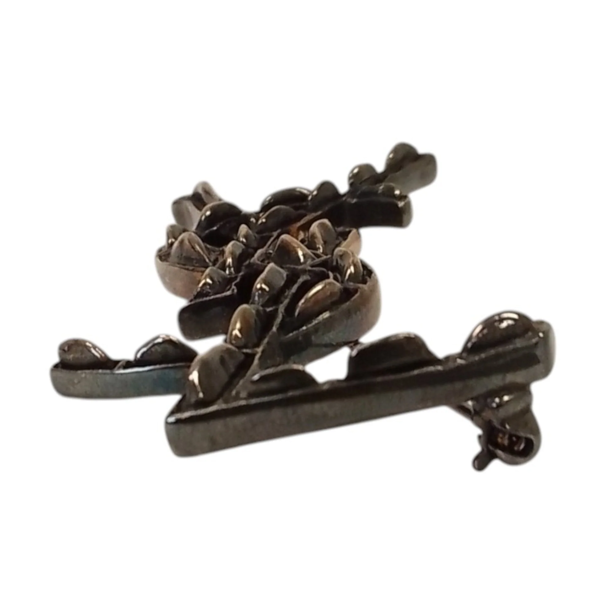 Opium Brooch Black Metallic - Image 4