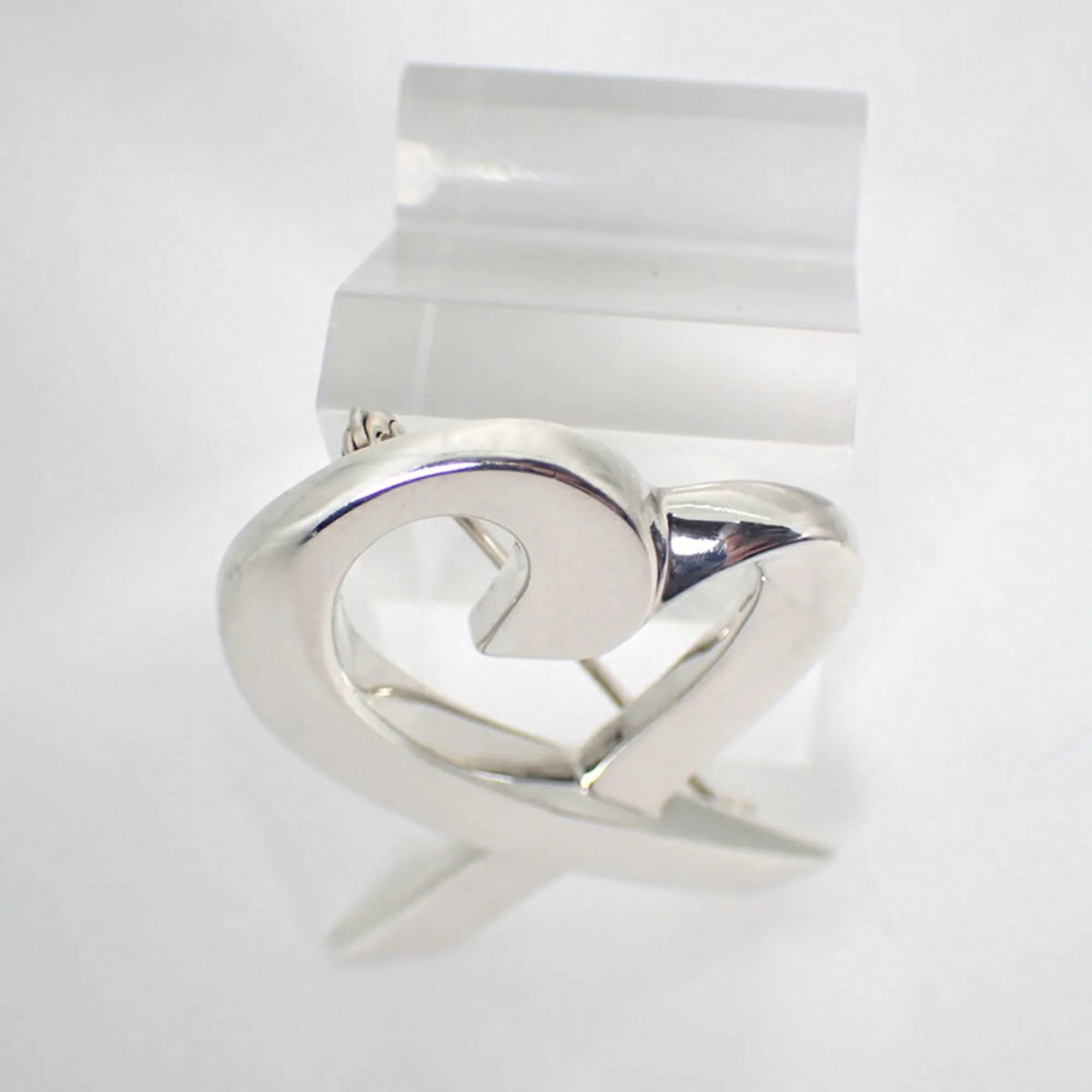 Loving Heart Brooch Sterling Silver - Image 4