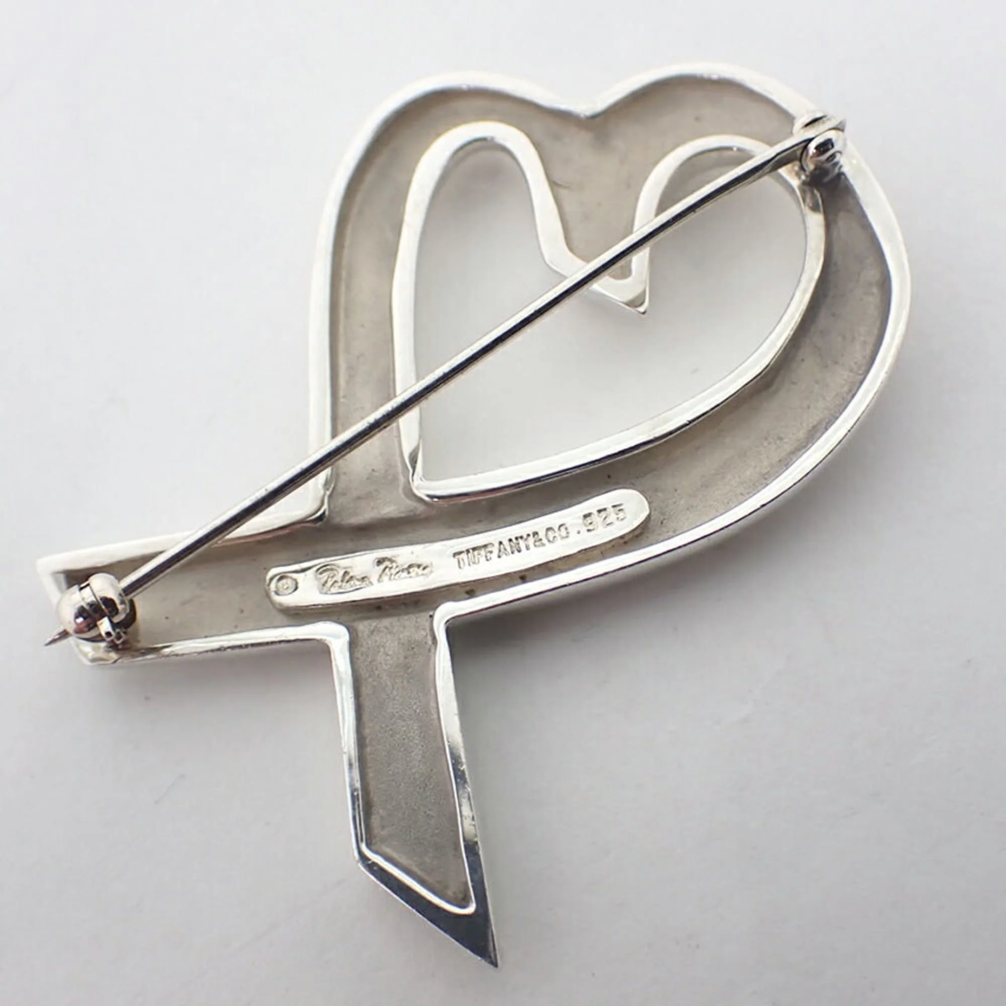 Loving Heart Brooch Sterling Silver - Image 7
