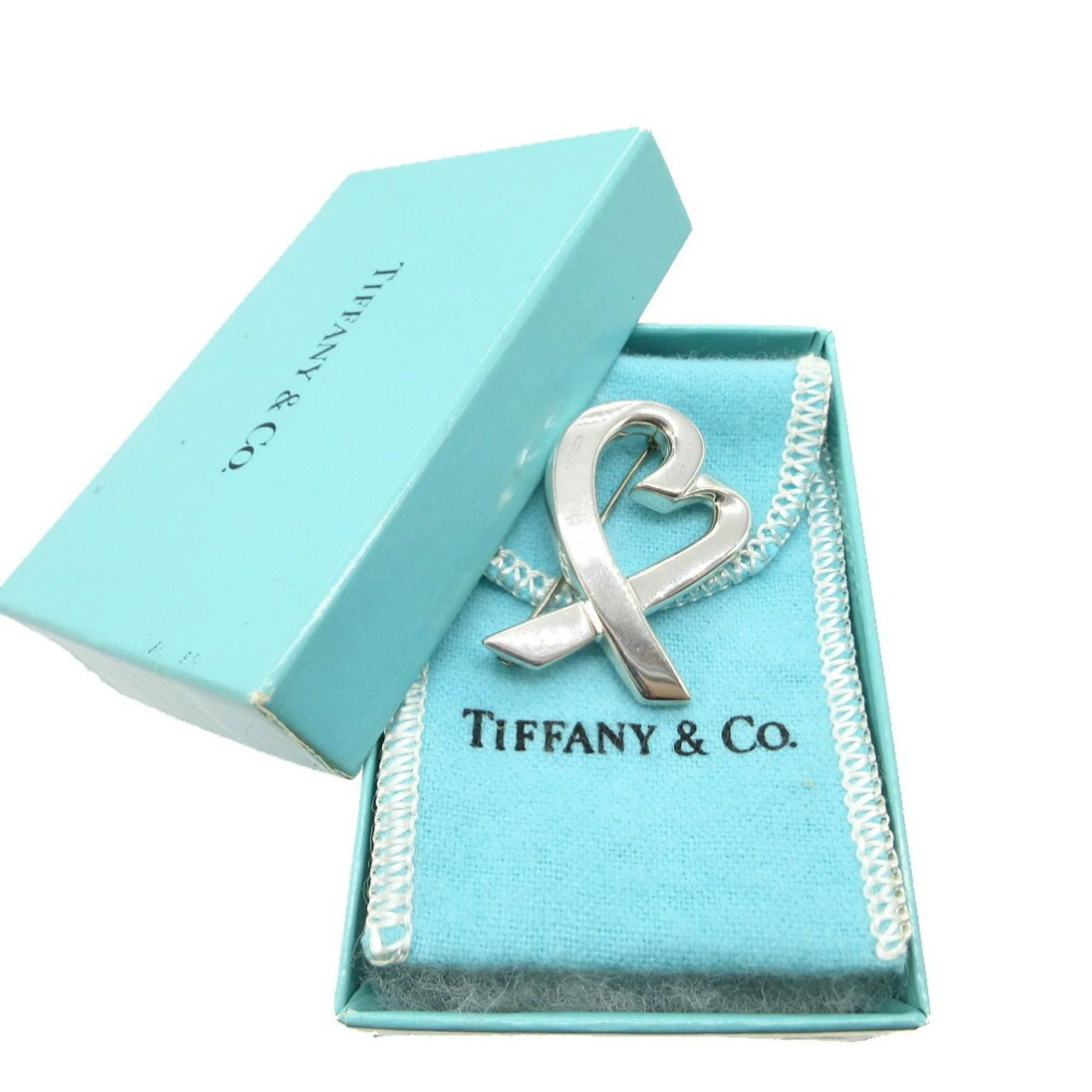 Loving Heart Paloma Picasso Brooch Sterling Silver - Image 3