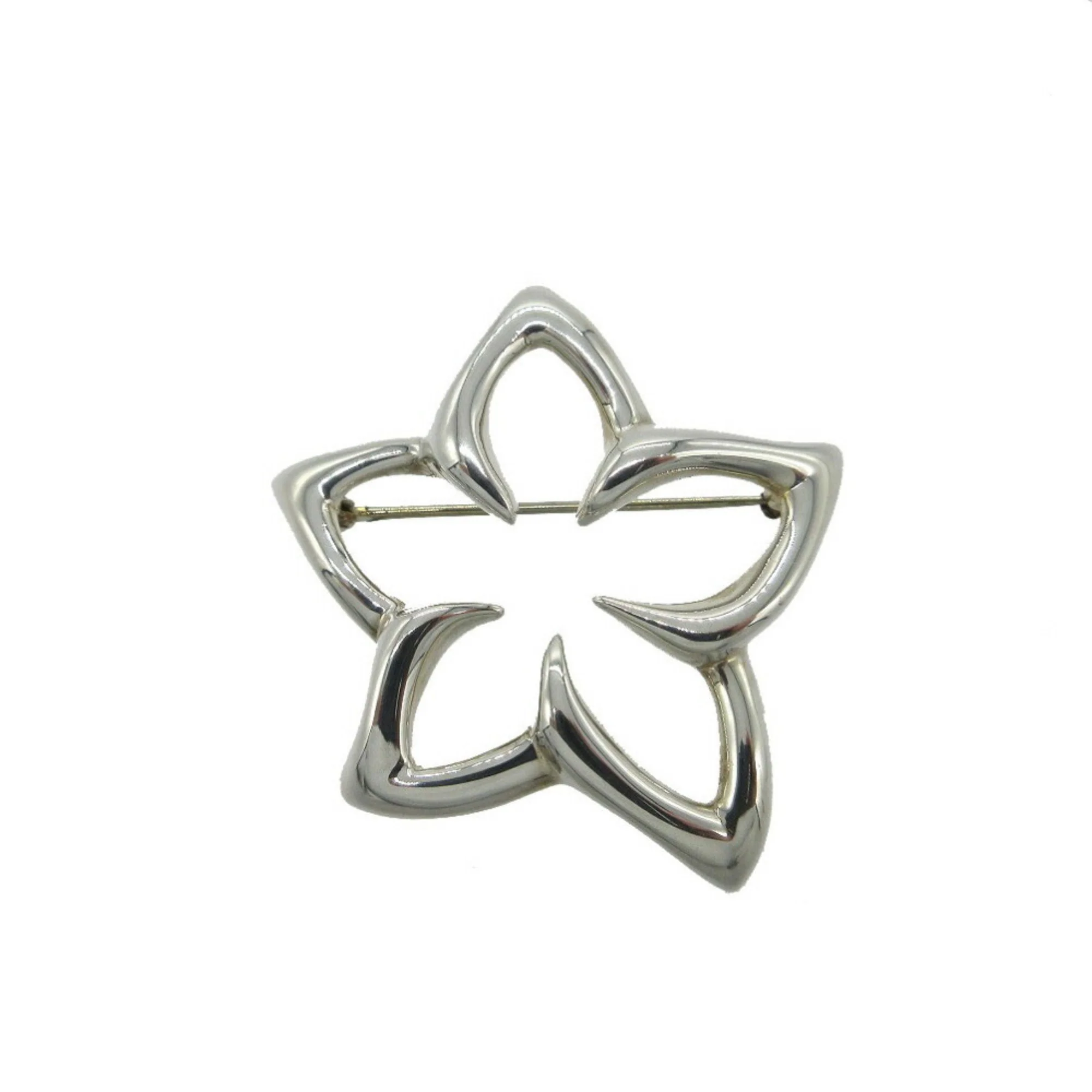 Plumeria Flower Brooch Sterling Silver