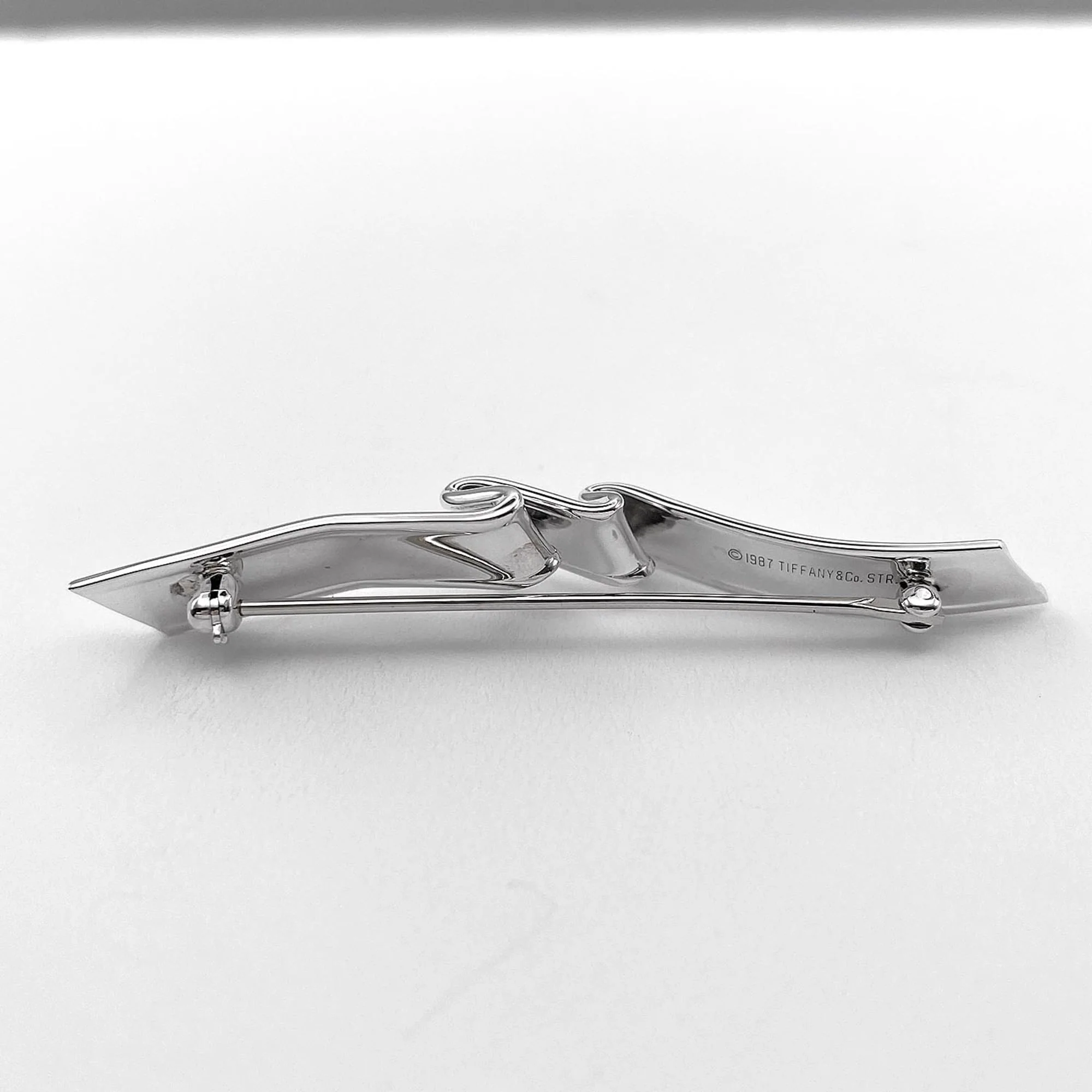 Ribbon Brooch Sterling Silver - Image 4