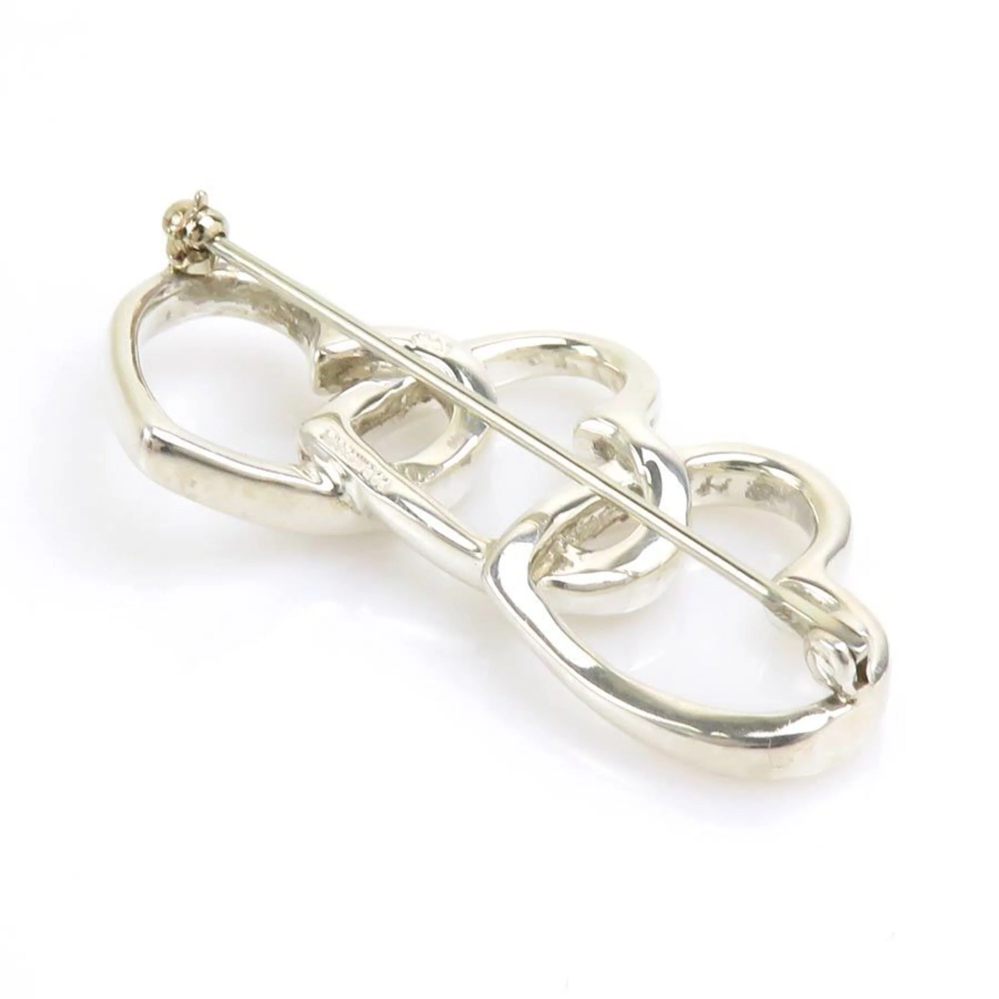 Triple Heart Brooch Sterling Silver - Image 5