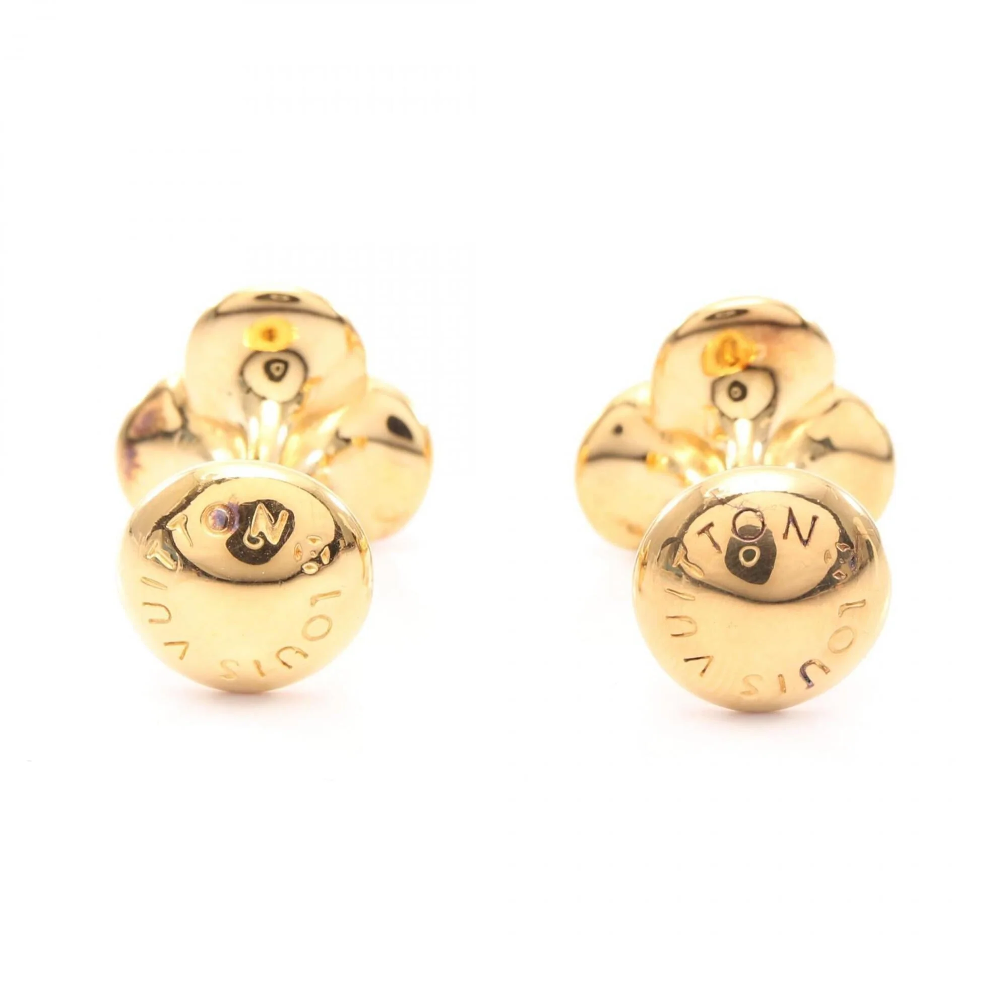 Bouton De Manchette Bouquet Clou Cufflinks Gold Bracelet - Image 2