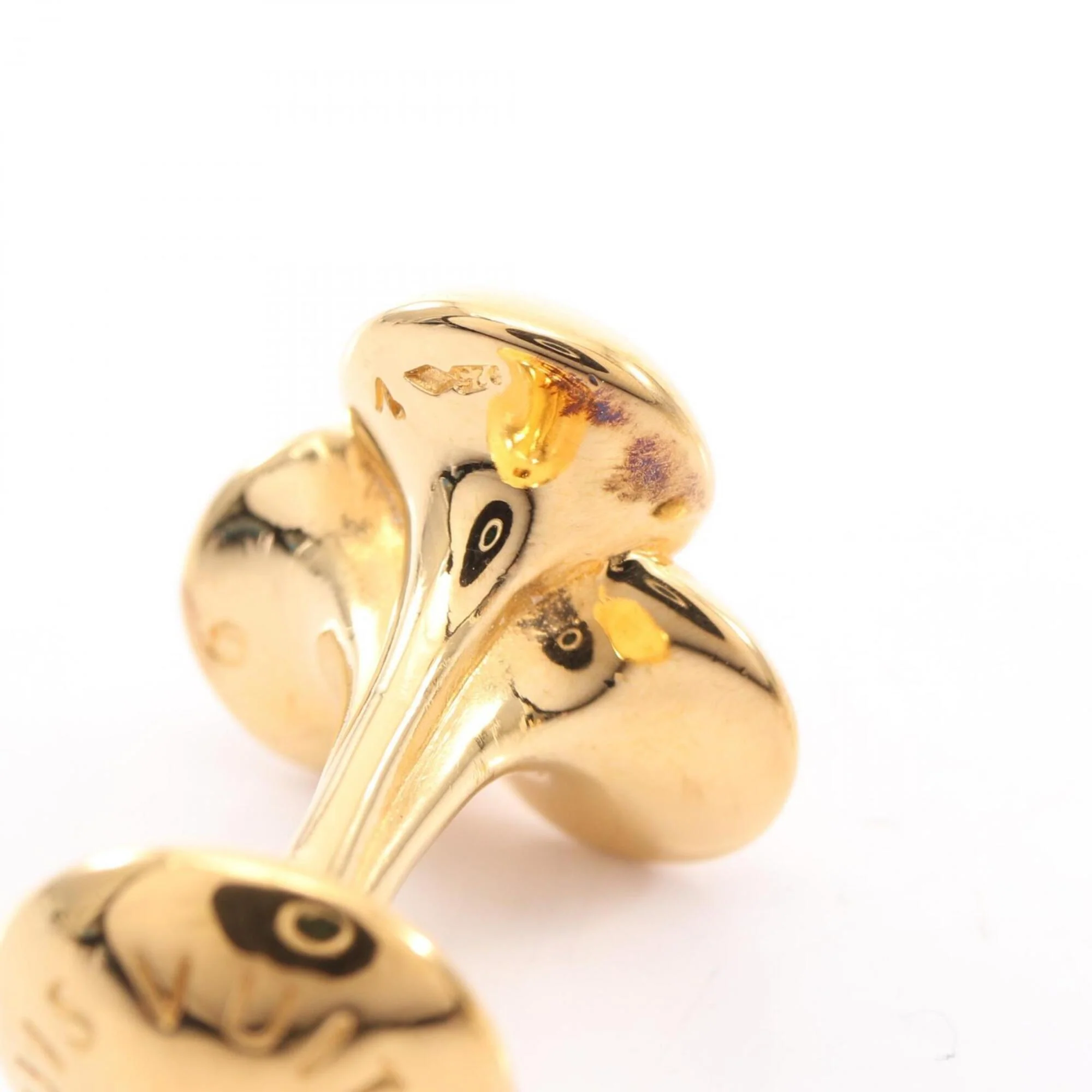 Bouton De Manchette Bouquet Clou Cufflinks Gold Bracelet - Image 4