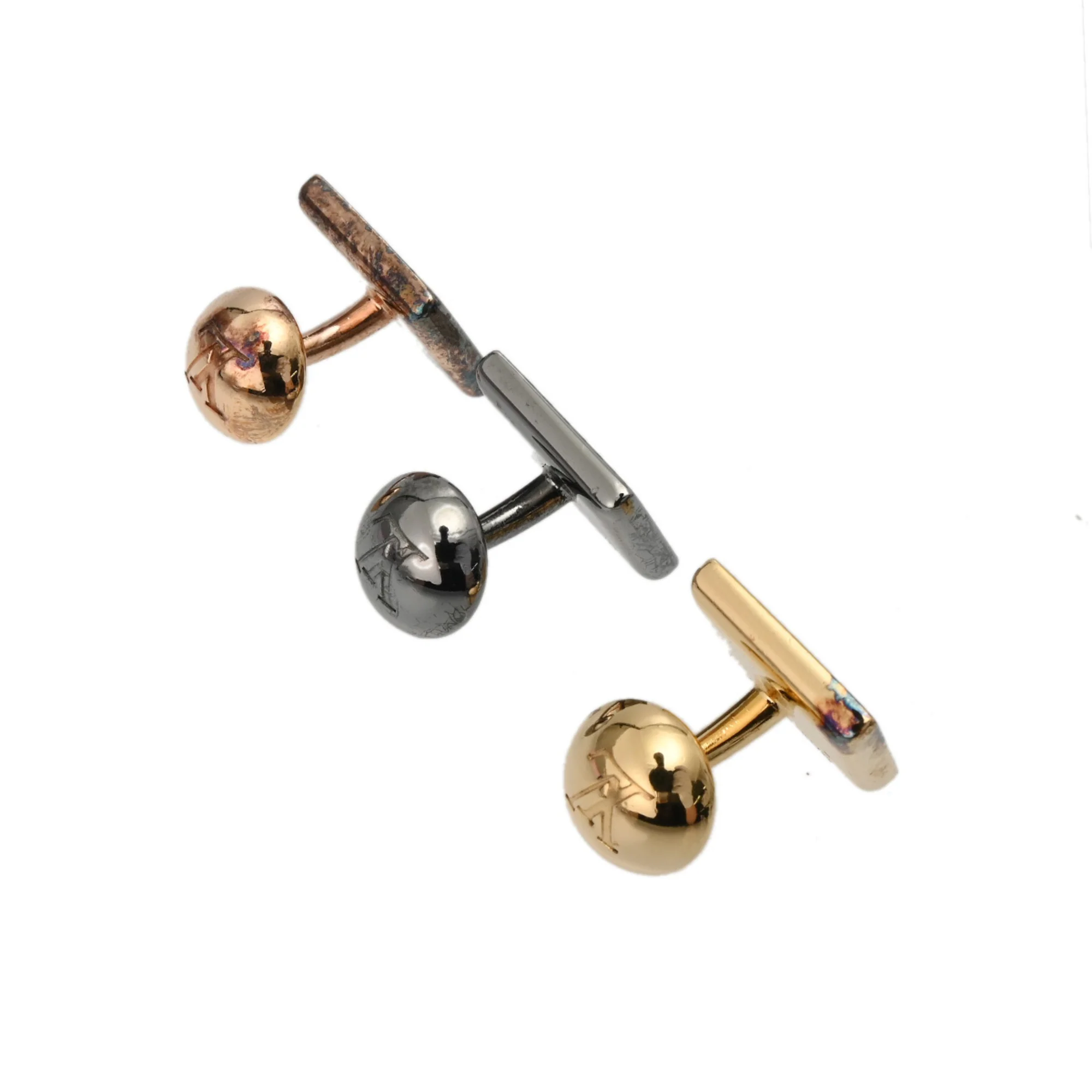 Cufflinks Lacquer and Metal Multi-Color Silver Bracelet - Image 3