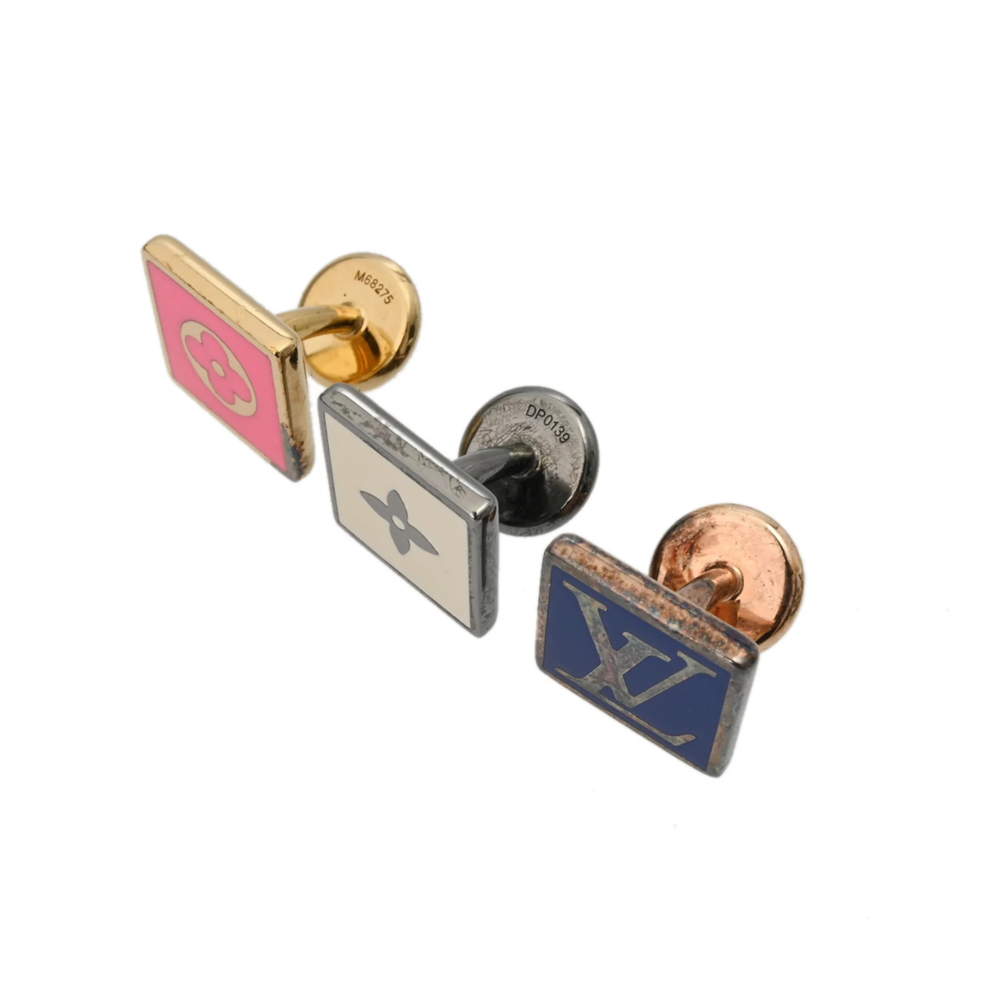 Cufflinks Lacquer and Metal Multi-Color Silver Bracelet - Image 4