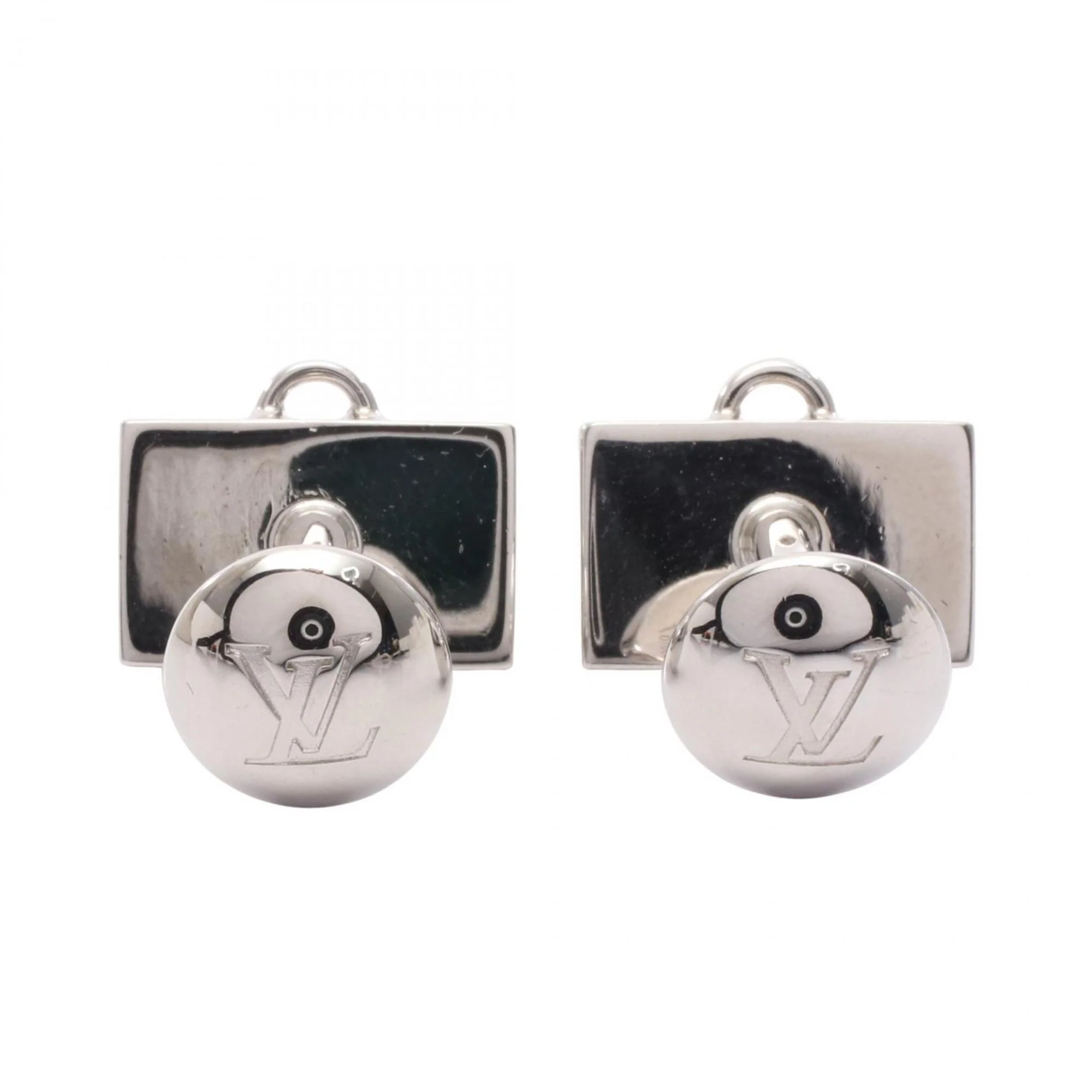 Cufflinks Metal Silver Trunk Motif Bracelet - Image 2
