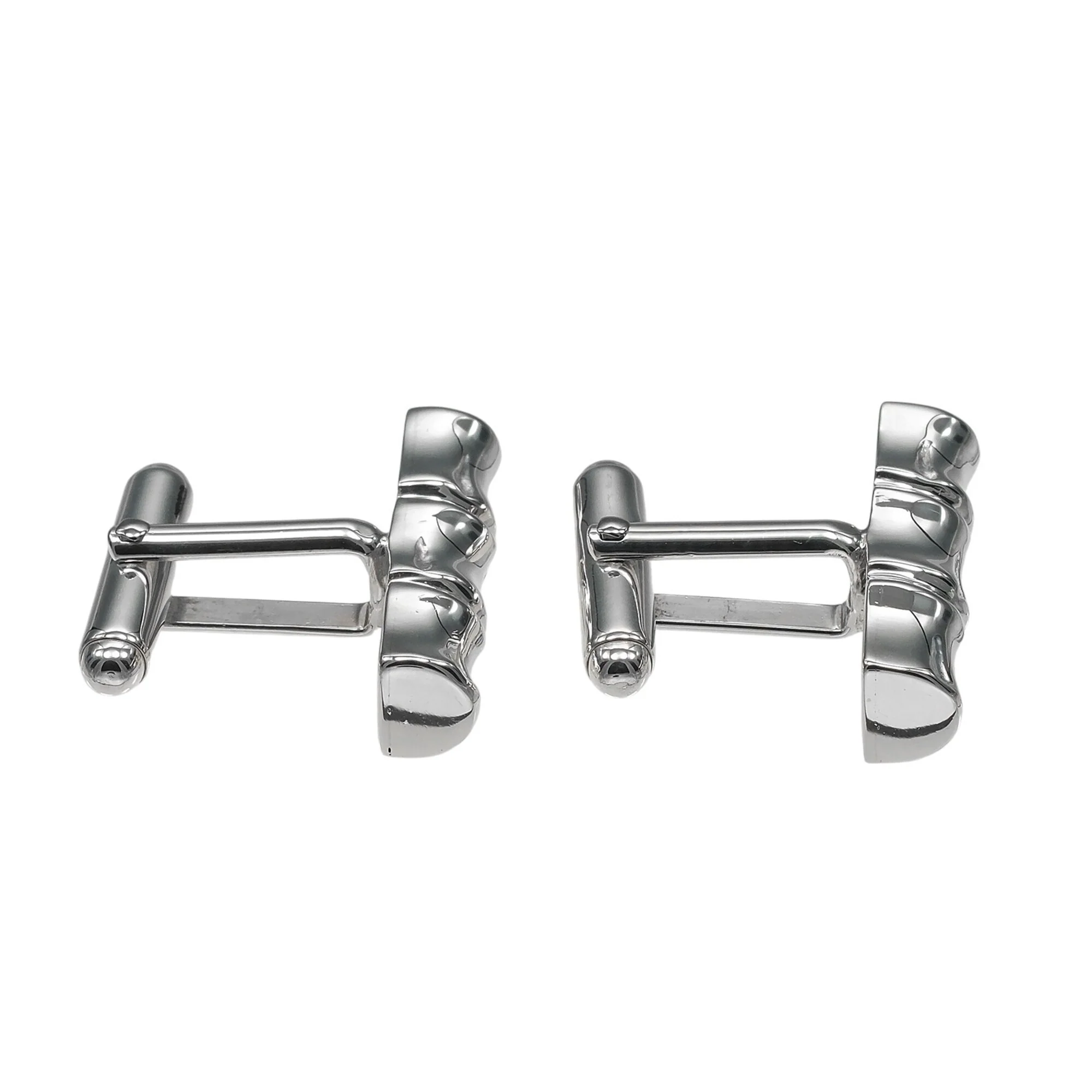 Bamboo Cufflinks Sterling Silver Bracelet - Image 5