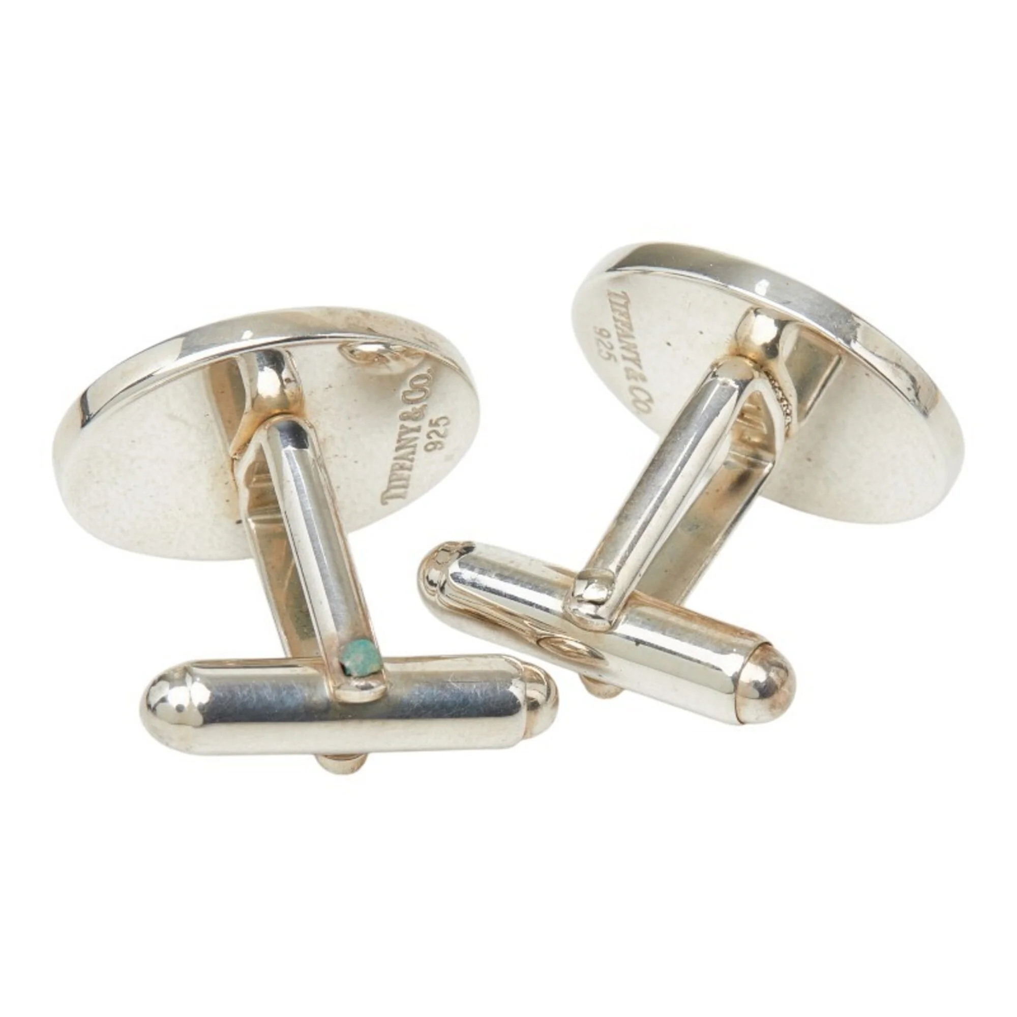 Oval Cufflinks Sterling Silver Bracelet - Image 3