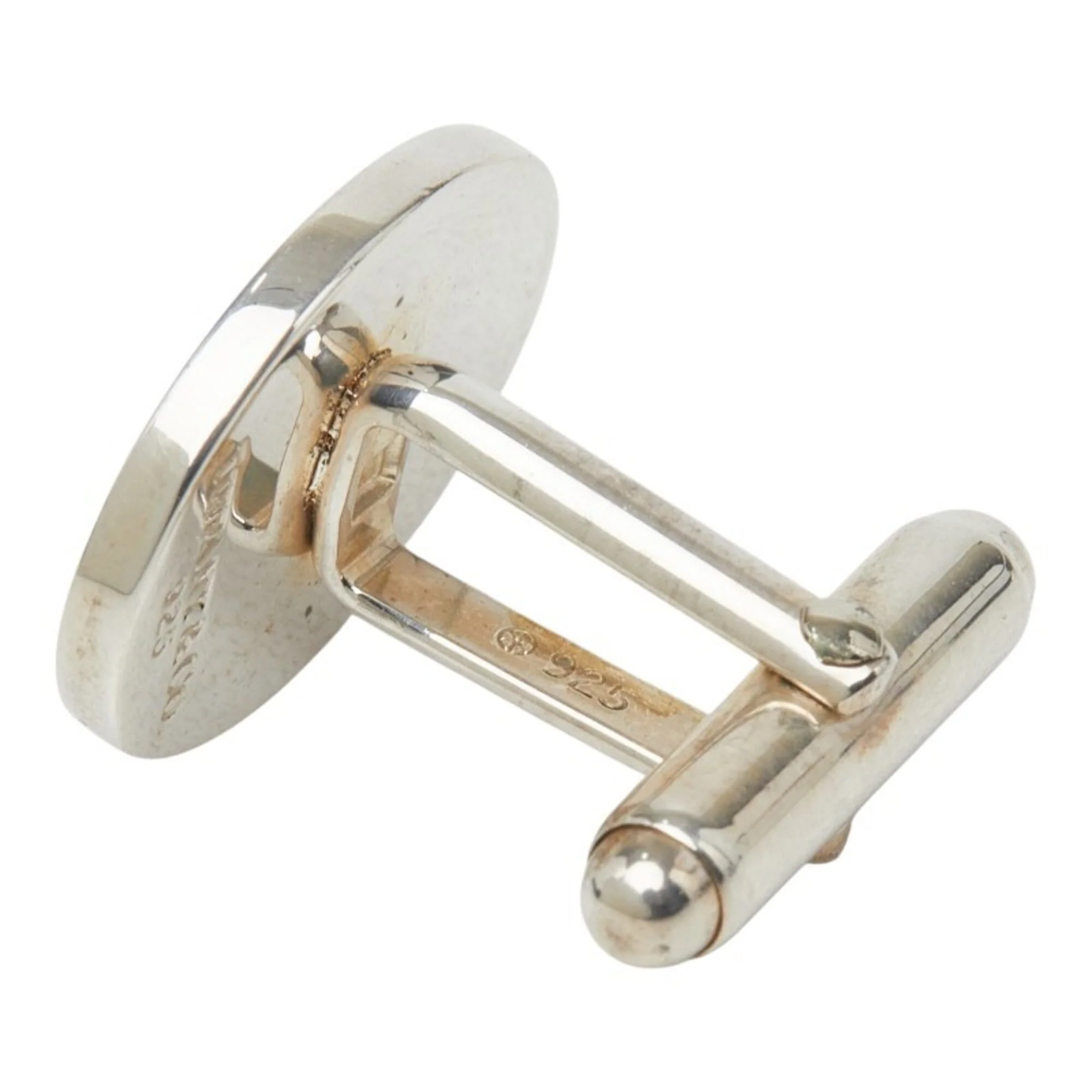 Oval Cufflinks Sterling Silver Bracelet - Image 4