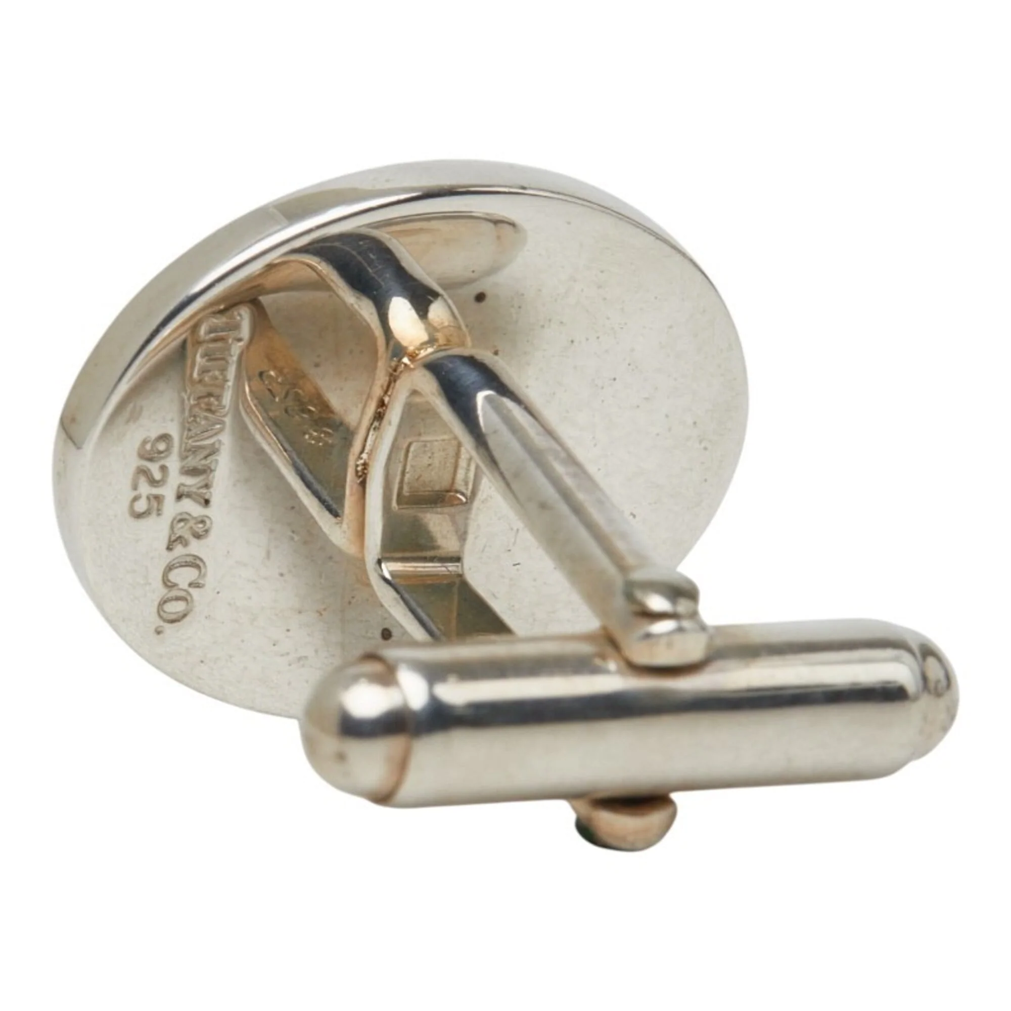 Oval Cufflinks Sterling Silver Bracelet - Image 5