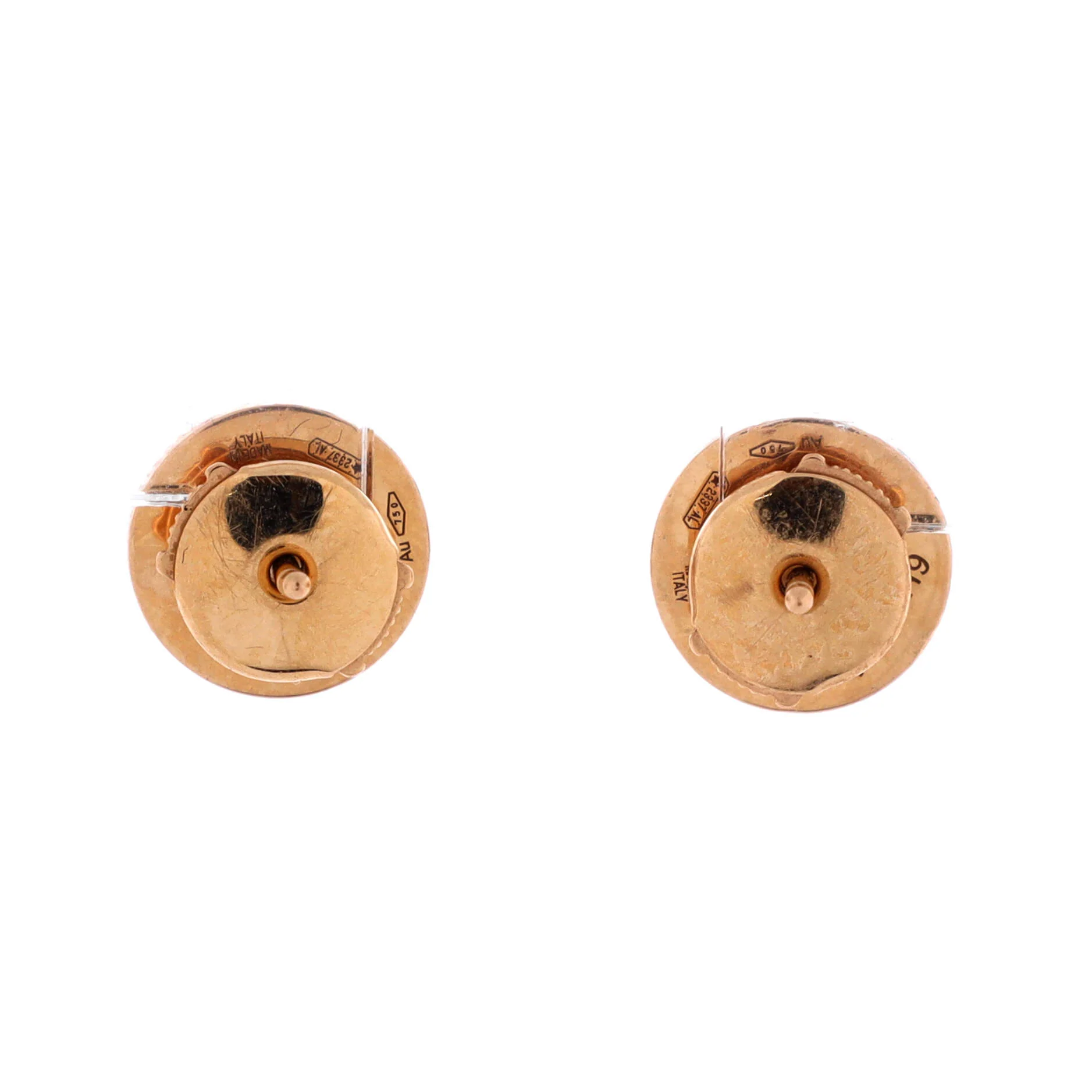 Bvlgari Bvlgari Stud Earrings 18K Rose Gold and Diamonds - Image 3