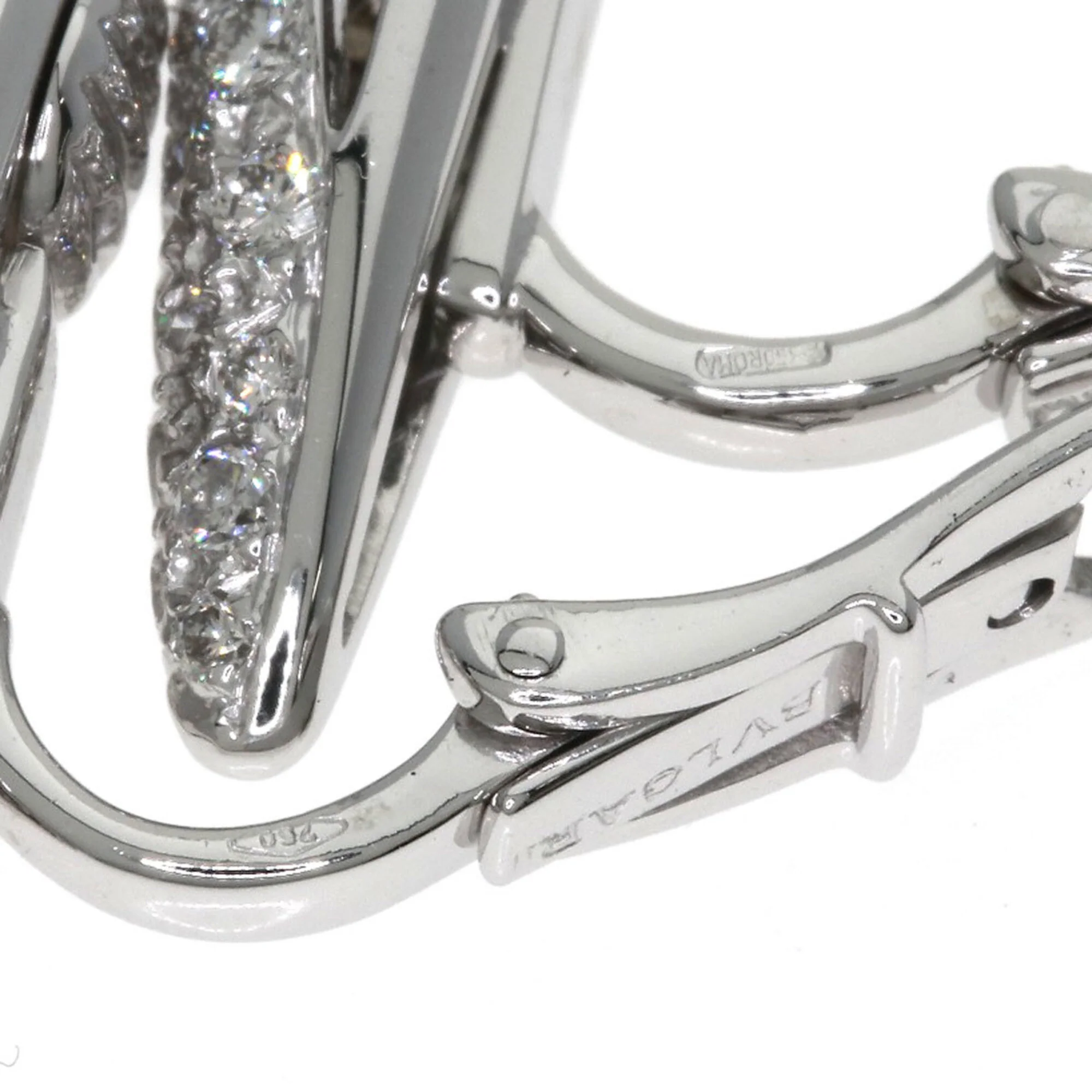 Clip-On Earrings Clip-On 18K White Gold - Image 5
