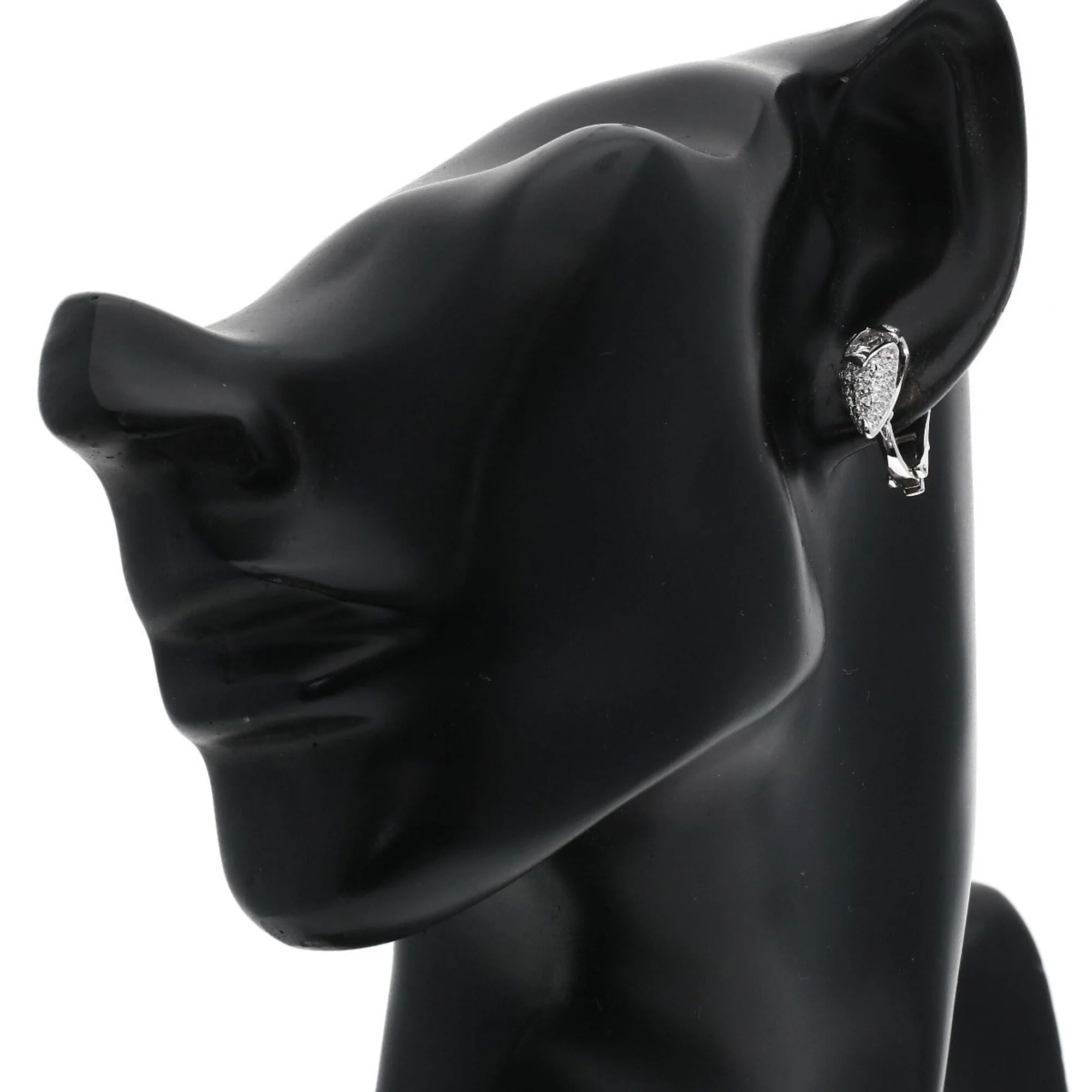 Clip-On Earrings Clip-On 18K White Gold - Image 6