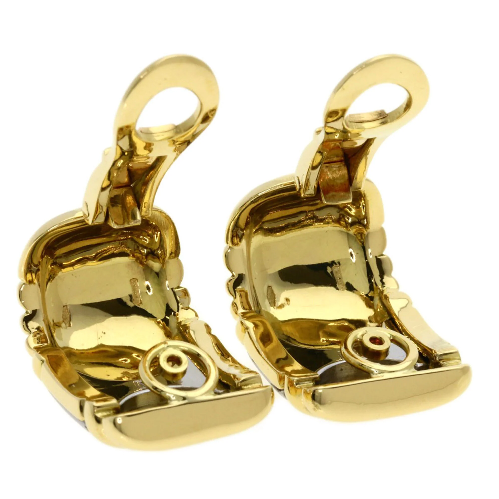 Earrings Stainless Steel and 18K Yellow Gold - Image 4