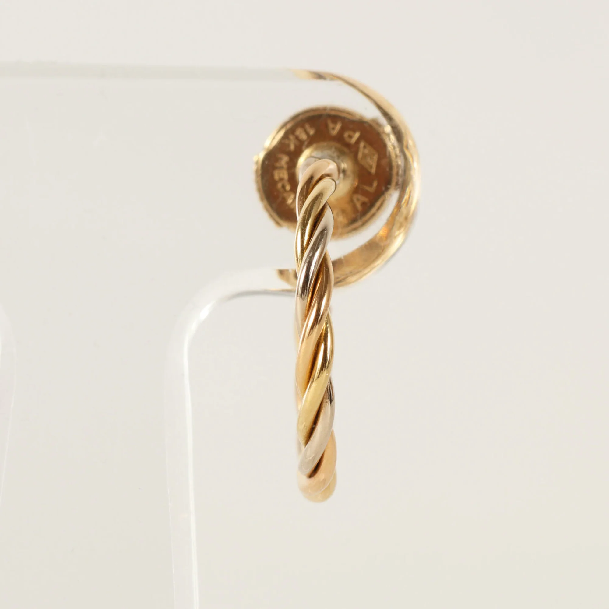 Earrings 18K Yellow Gold and 18K White Gold - Image 2