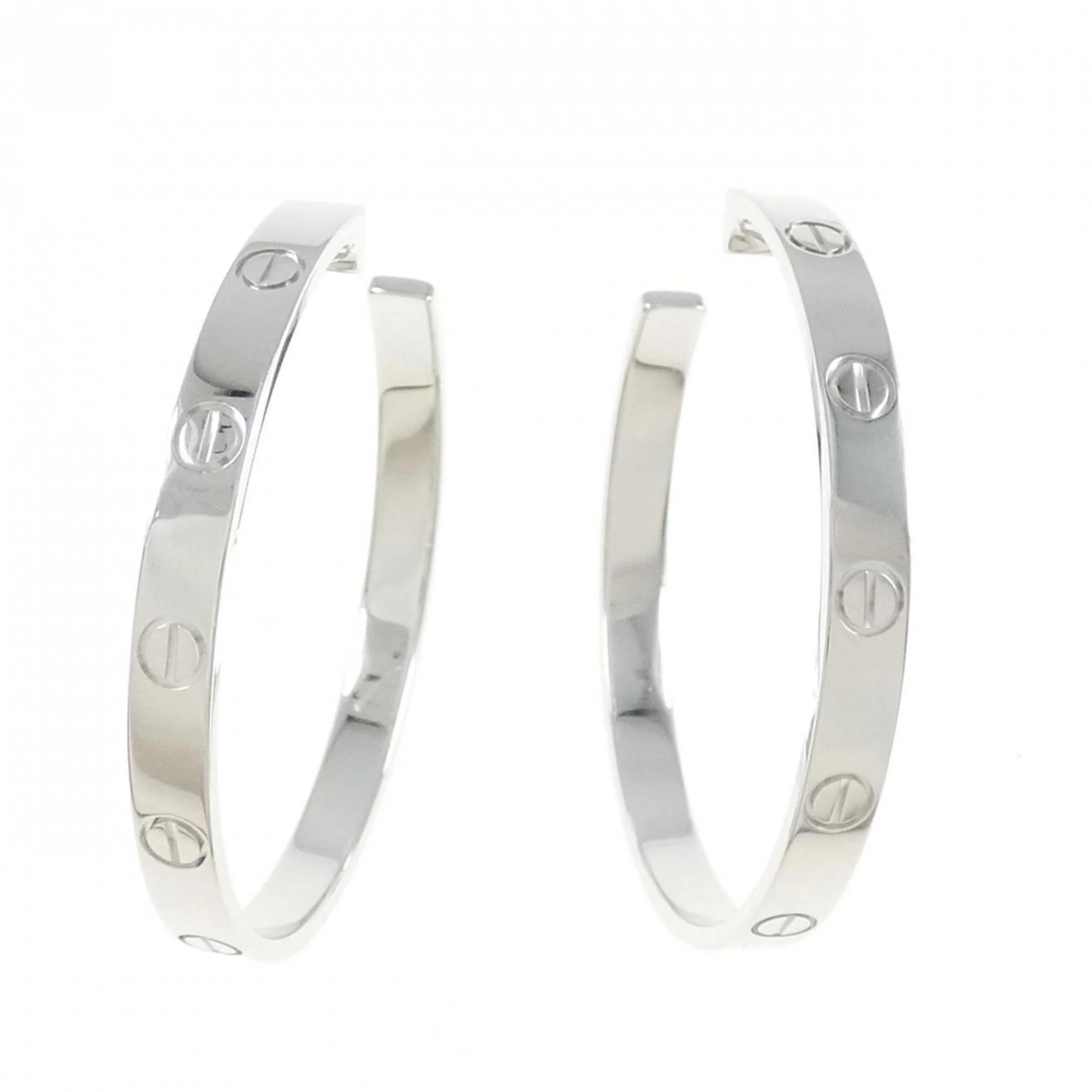 Love Hoop Earrings 18K White Gold 18K White Gold
