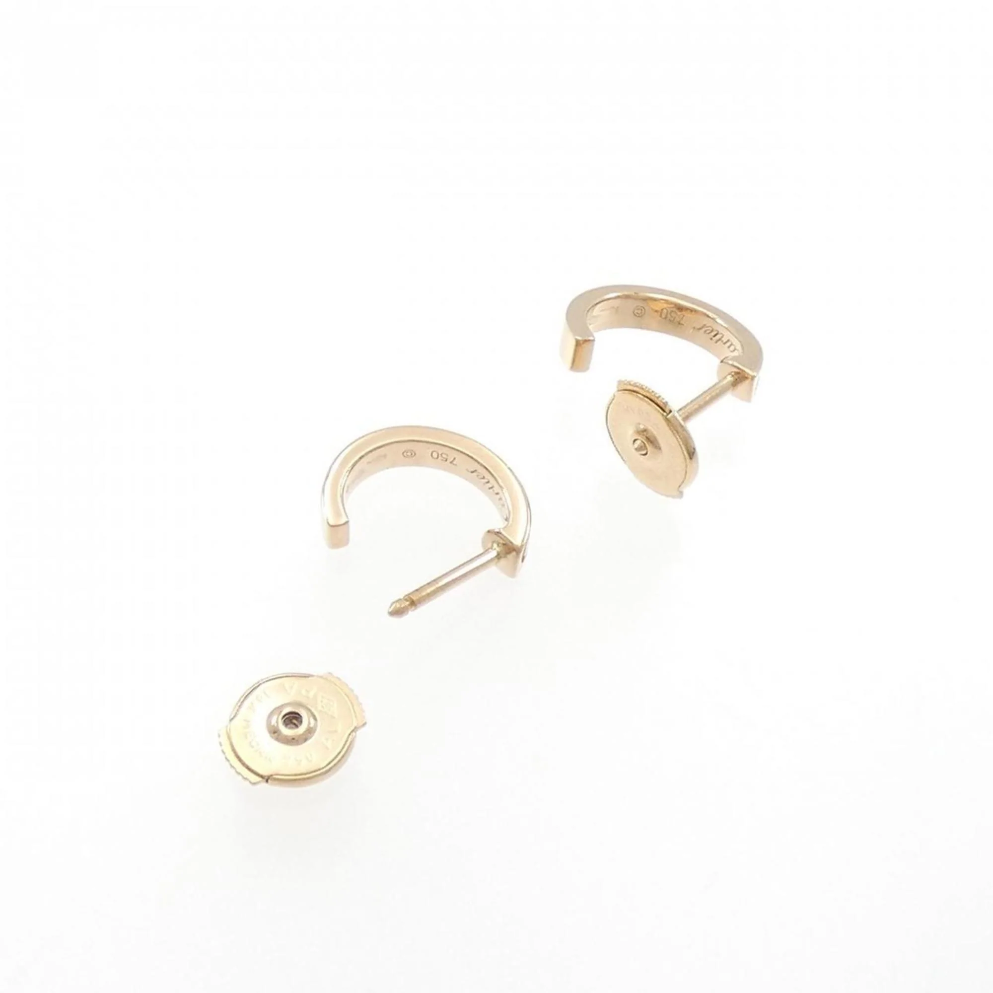Love Mini Half Hoop Earrings 18K Rose Gold 18K Rose Gold - Image 3