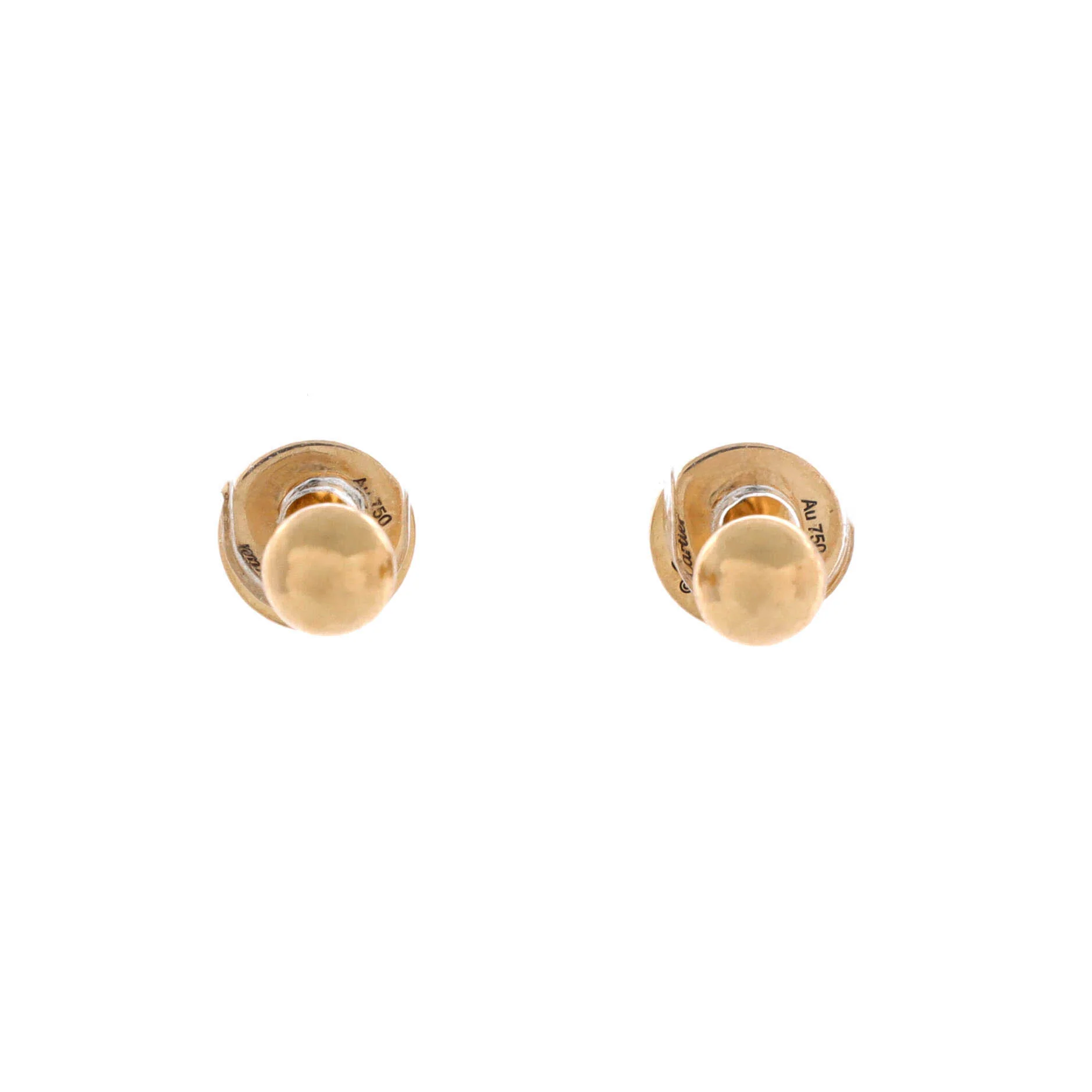 Love Stud Earrings 18K Yellow Gold - Image 3
