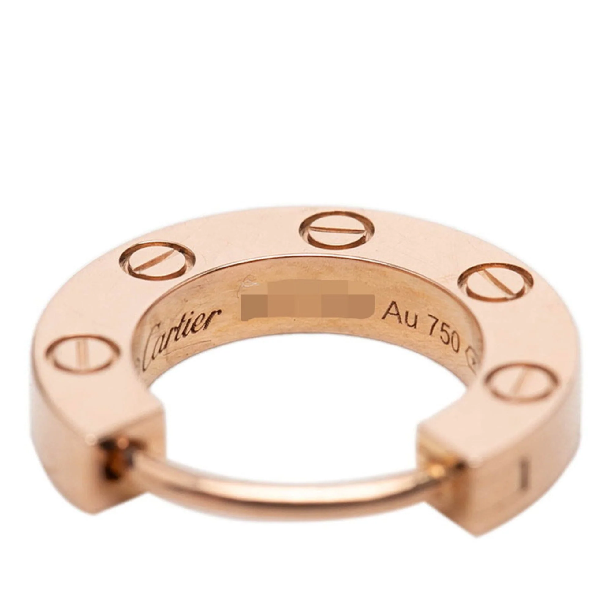 Single Earring Hoop 18K Rose Gold - Image 4