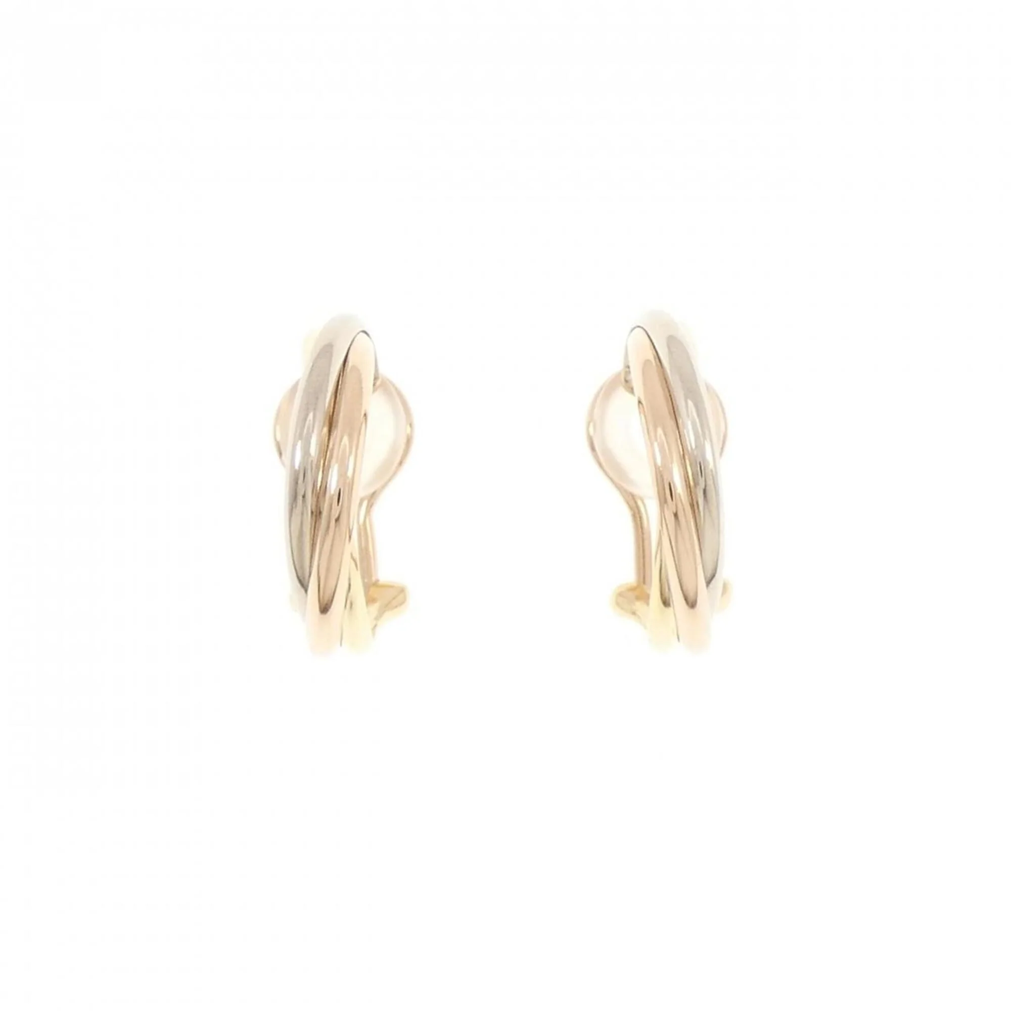 Trinity Earrings 18K Tricolor Gold