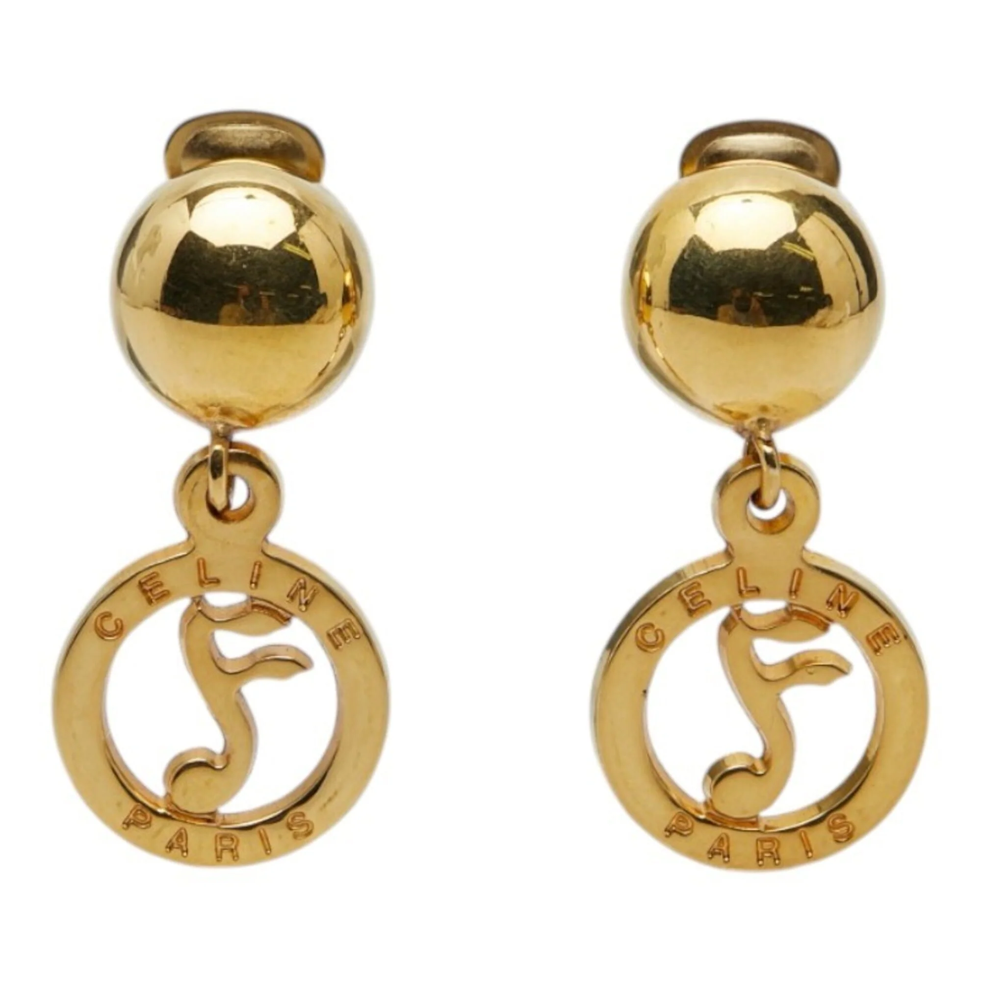 Earrings Gold-Tone Metal