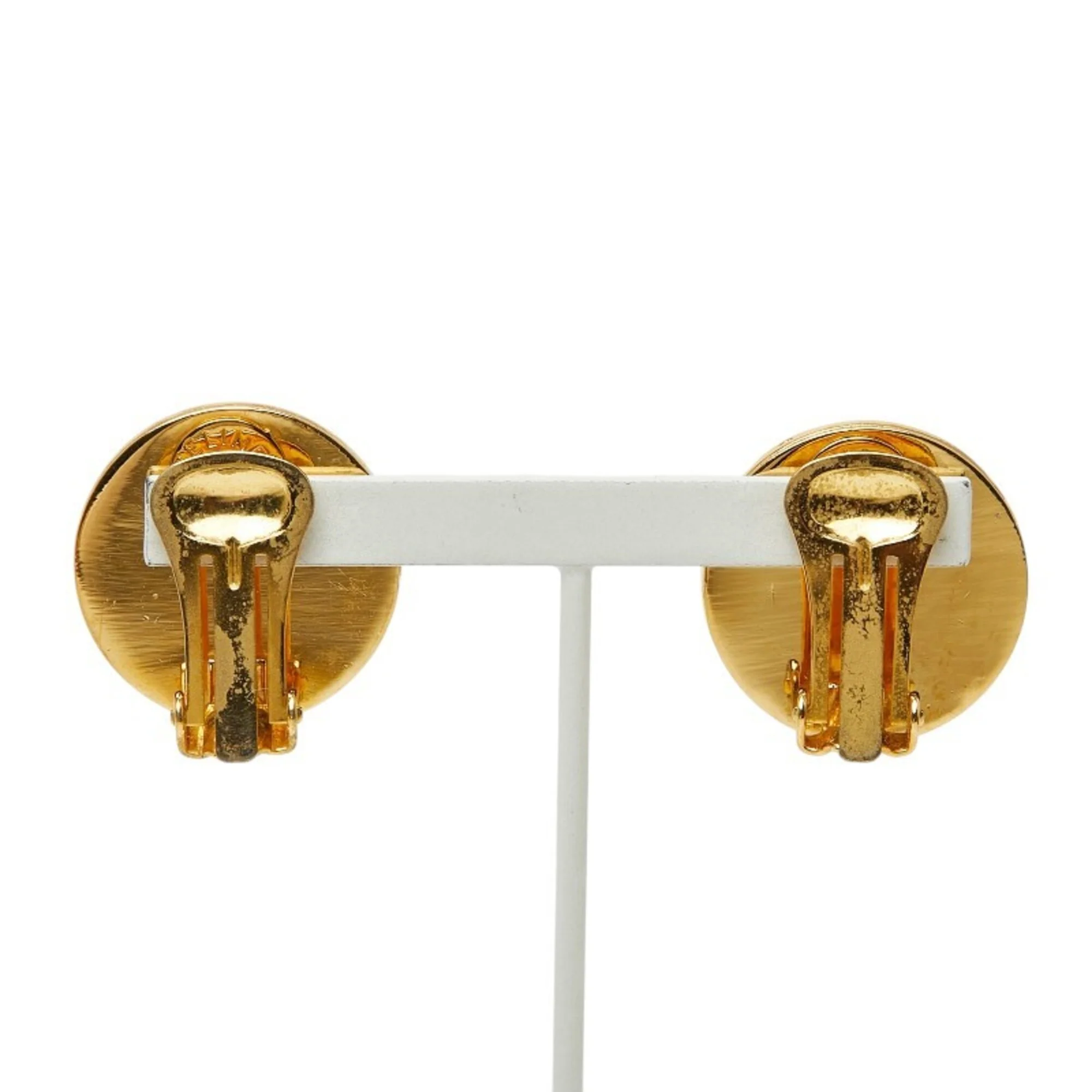 Earrings Logo Gold-Tone Metal - Image 3