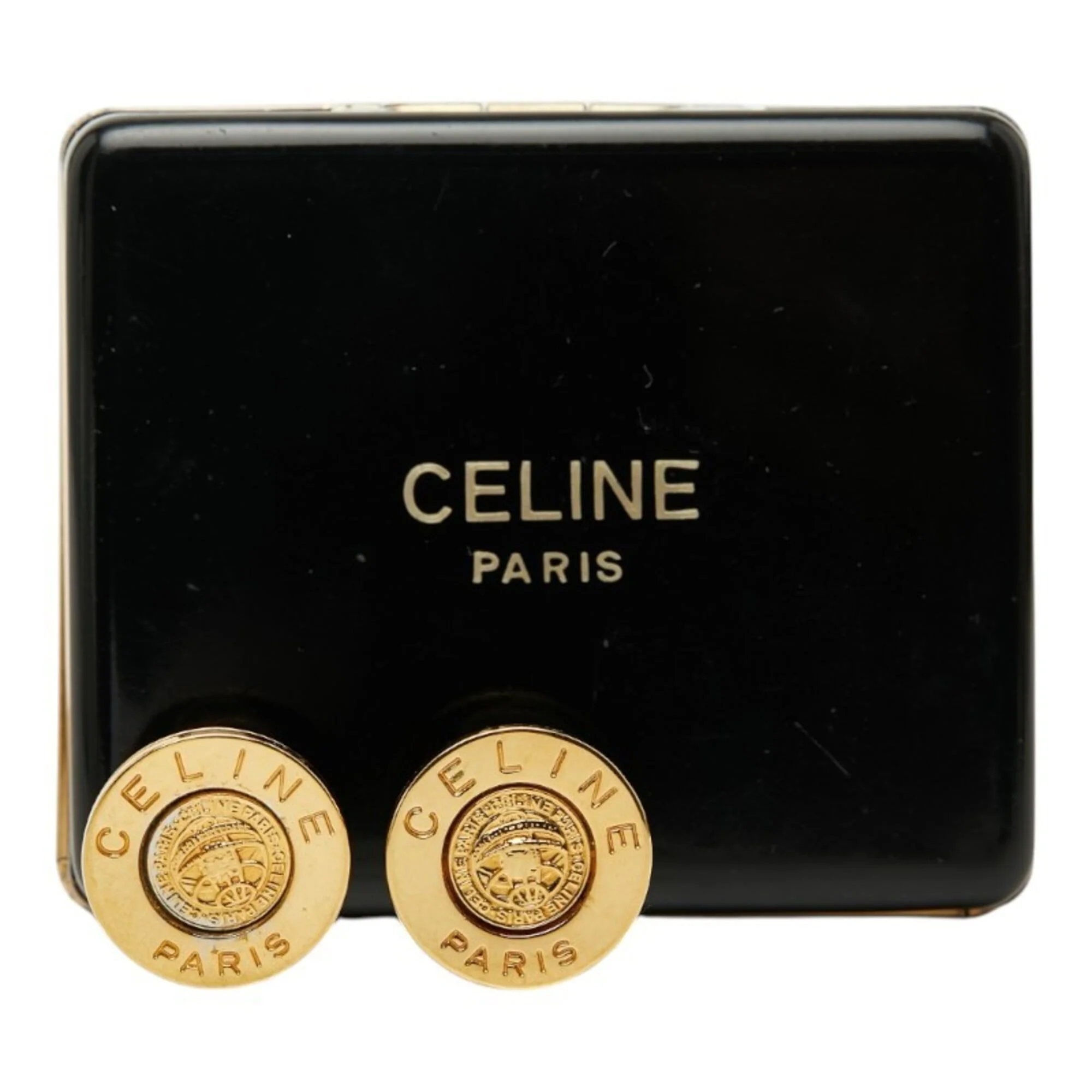 Earrings Logo Gold-Tone Metal - Image 5