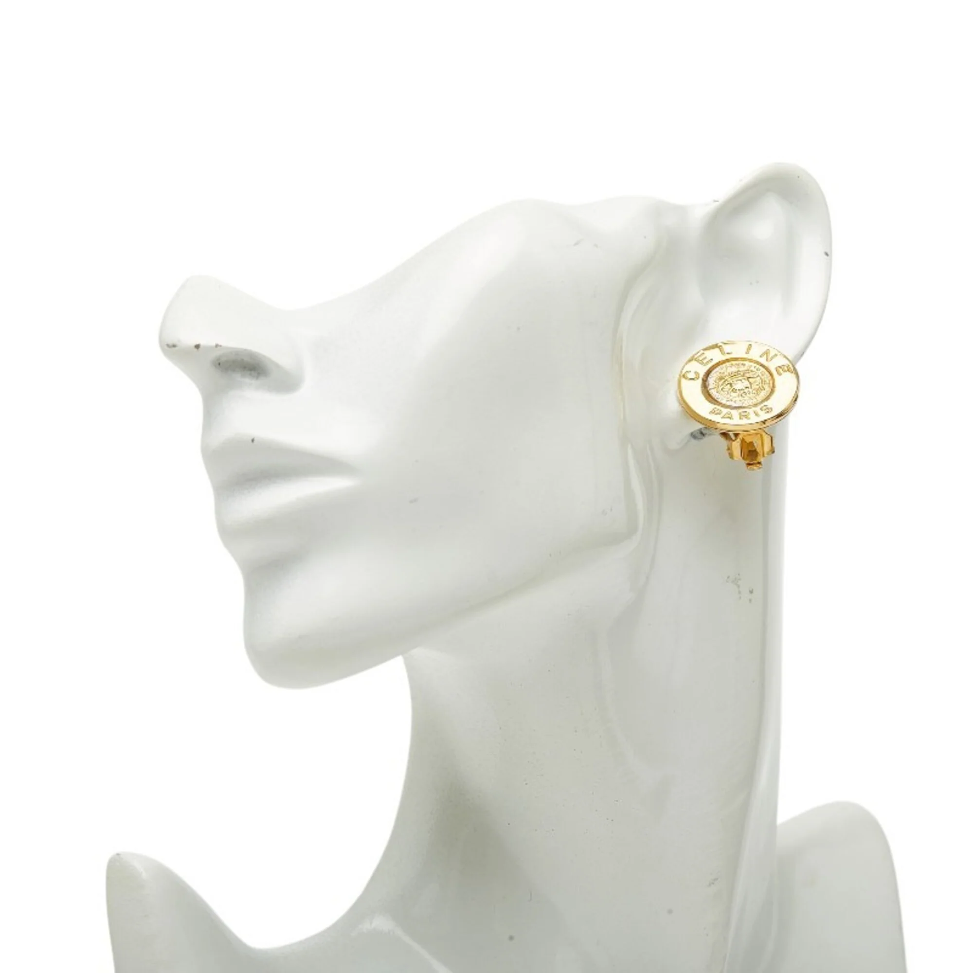 Earrings Logo Gold-Tone Metal - Image 6