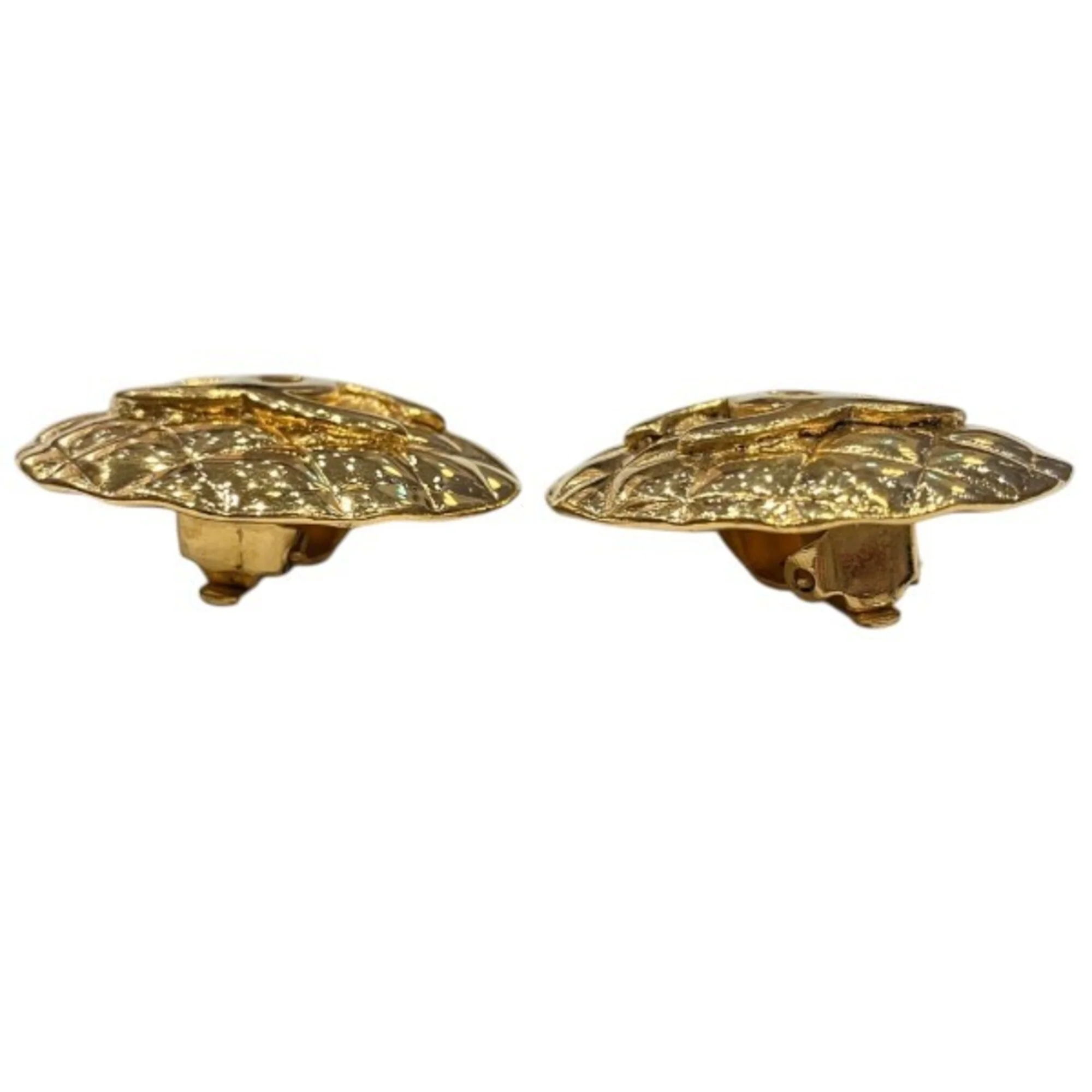 CC Logo Clip-On Earrings Gold-Tone Metal Gold-Tone Metal - Image 8