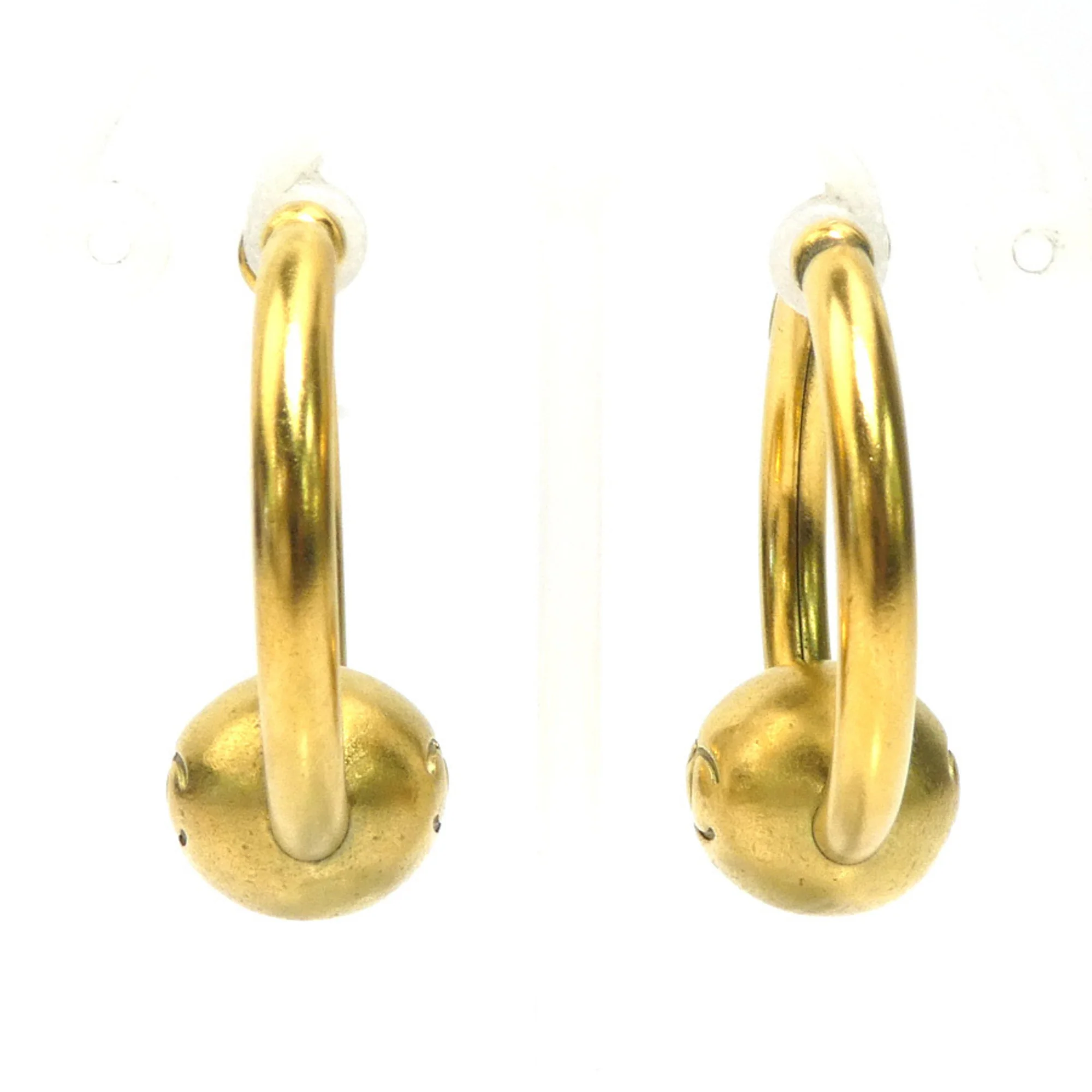 CC Logo Clip-On Earrings Gold-Tone Metal Gold-Tone Metal - Image 2